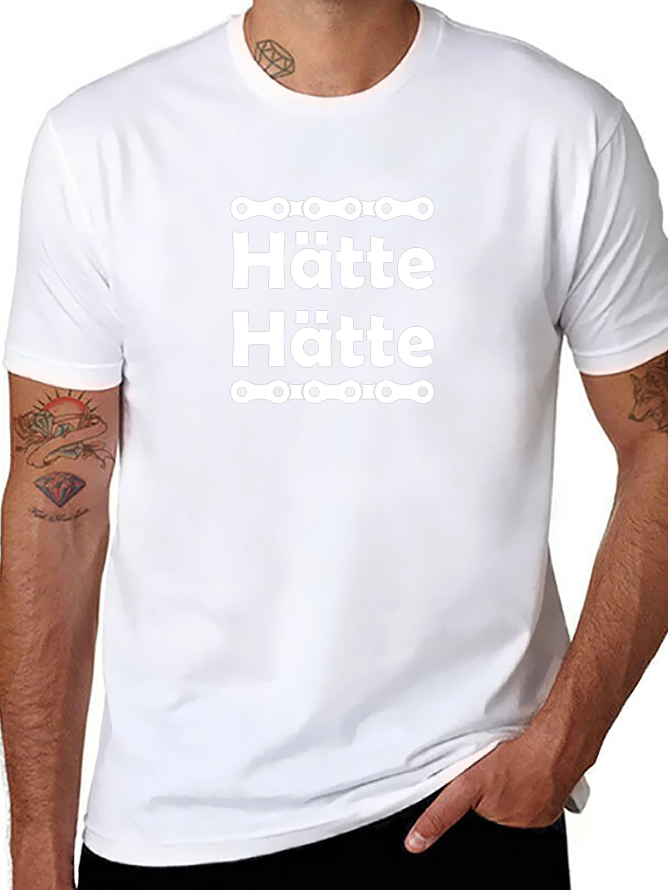 Hätte Hätte Bicycle Chain T-Shirt - Black