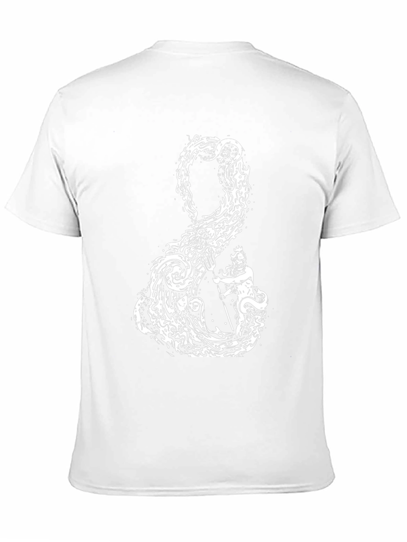 Kraken & Neptune Graphic T-Shirt - Black