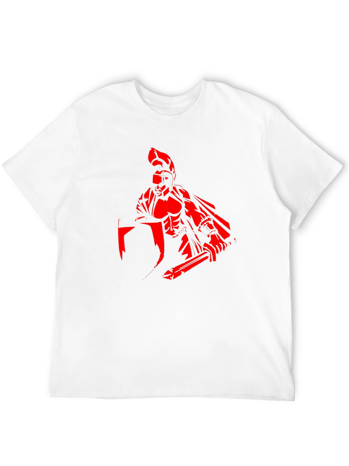 Spartan Warrior Graphic T-Shirt - Black