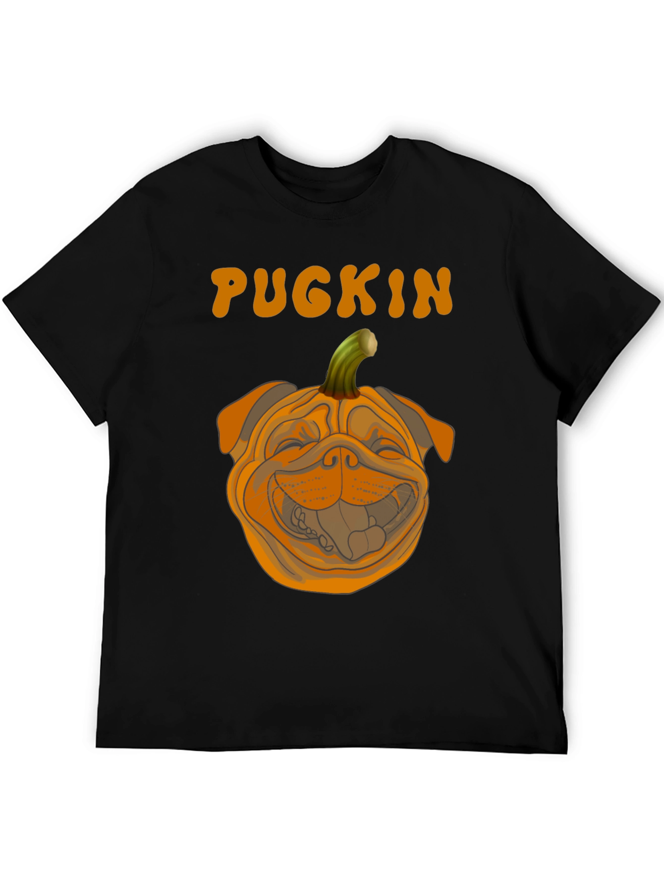 Pugkin Halloween T-Shirt - Funny Pumpkin Dog Tee