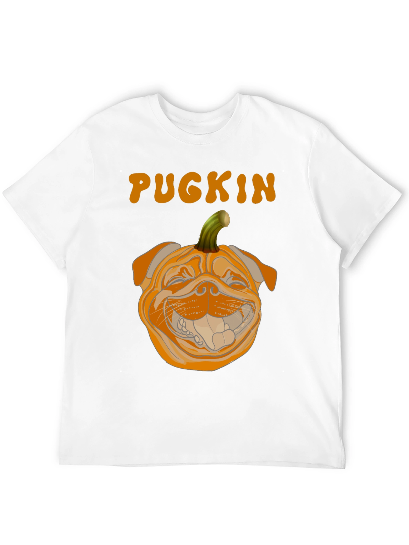 Pugkin Halloween T-Shirt - Funny Pumpkin Dog Tee