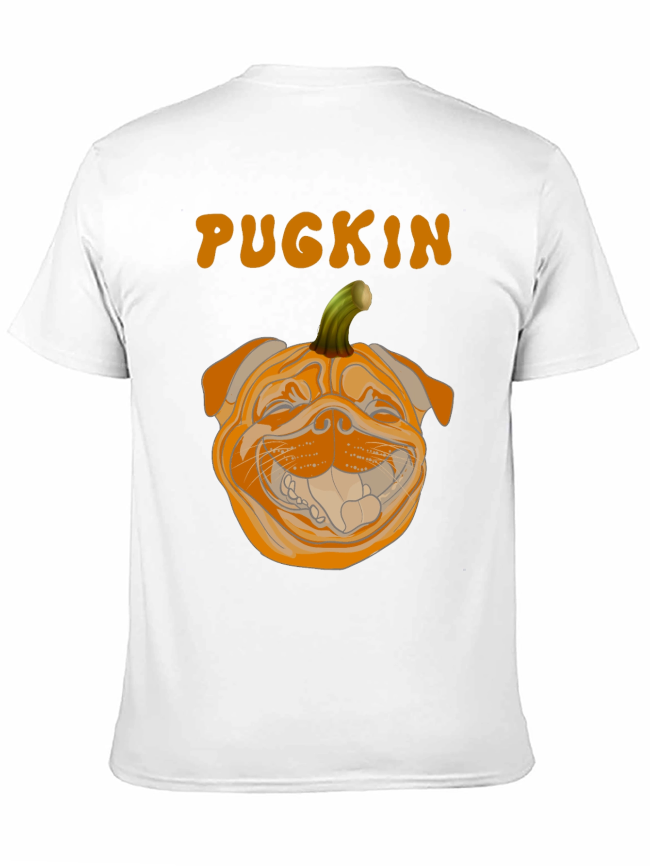 Pugkin Halloween T-Shirt - Funny Pumpkin Dog Tee