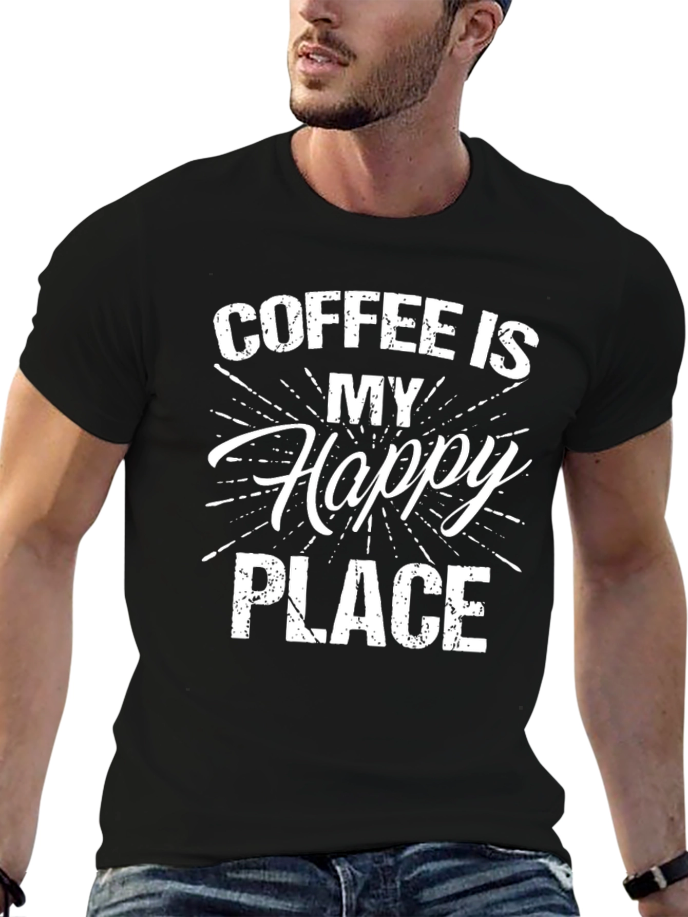 Coffee is My Happy Place Graphic T-Shirt