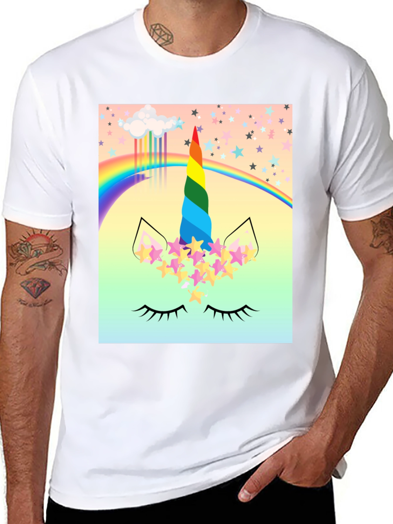 Rainbow Unicorn Graphic Tee