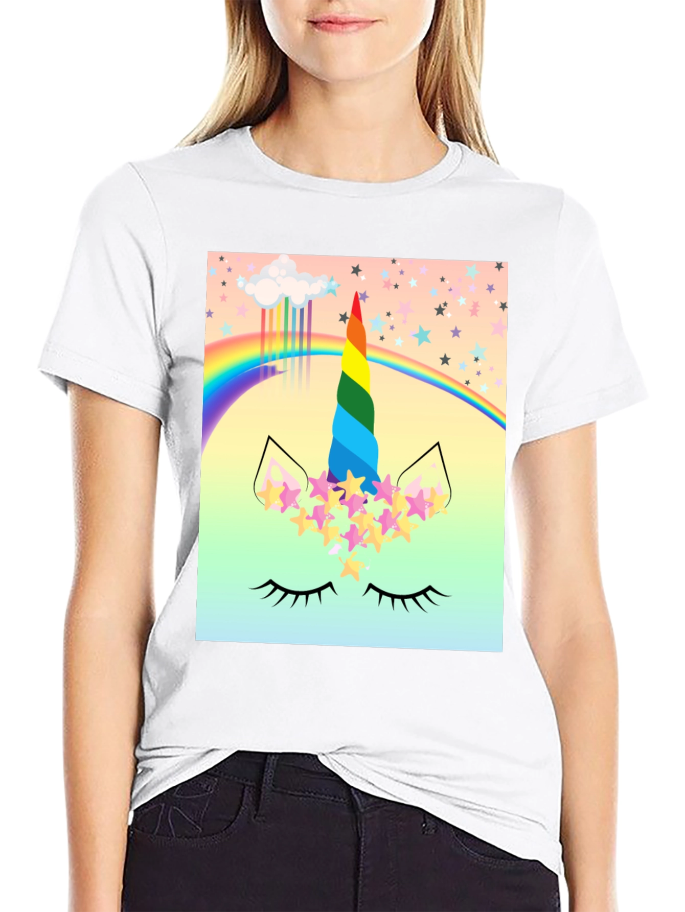 Rainbow Unicorn Graphic Tee