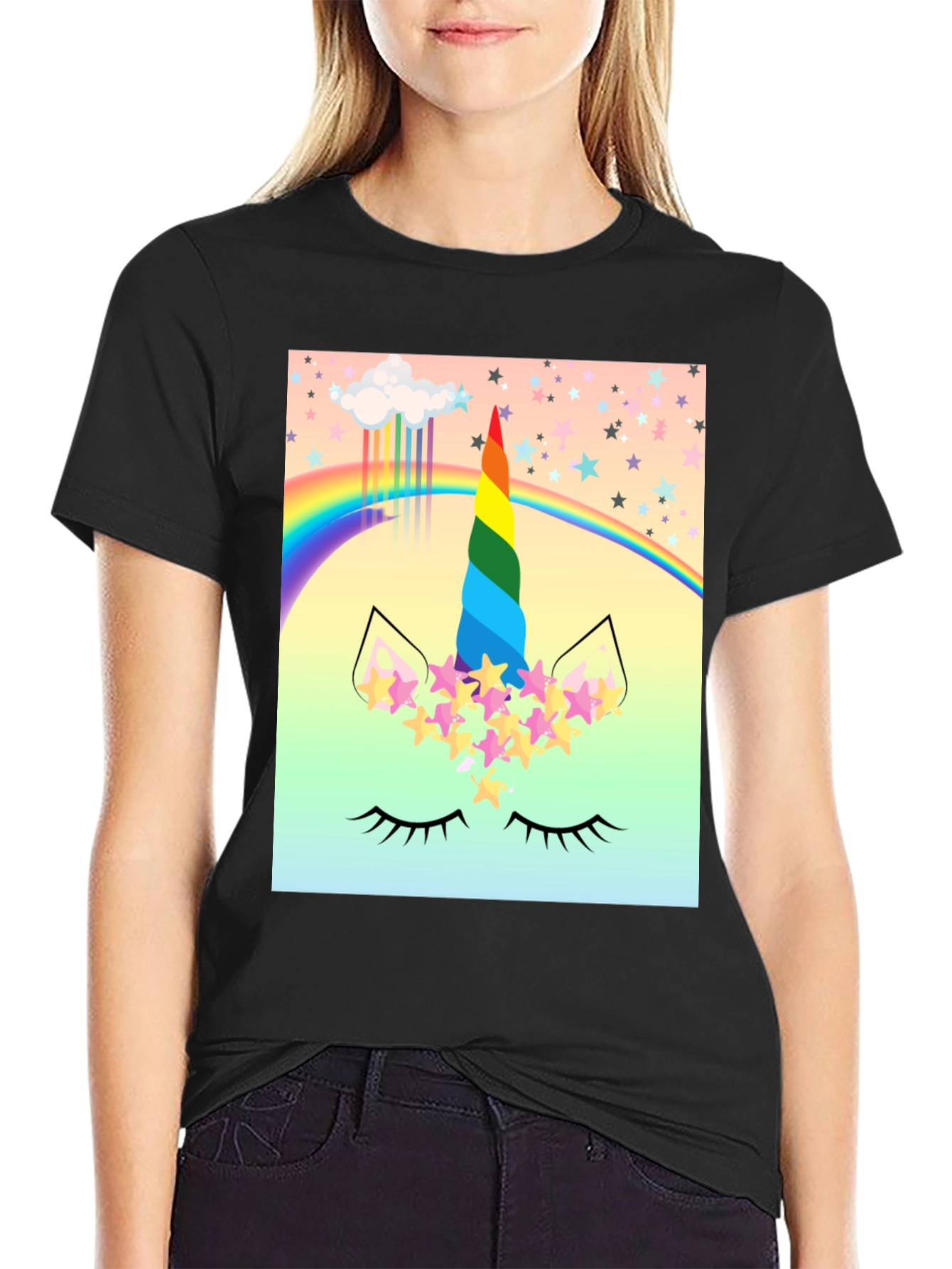 Rainbow Unicorn Graphic Tee
