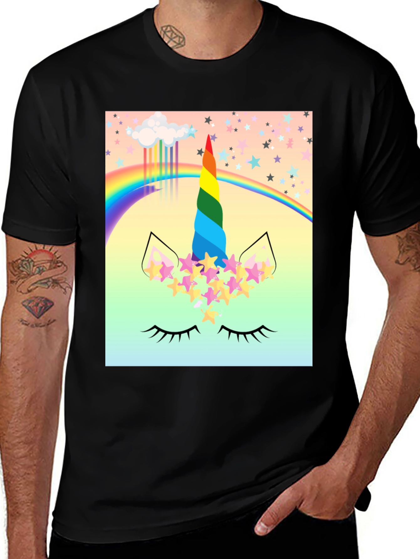 Rainbow Unicorn Graphic Tee
