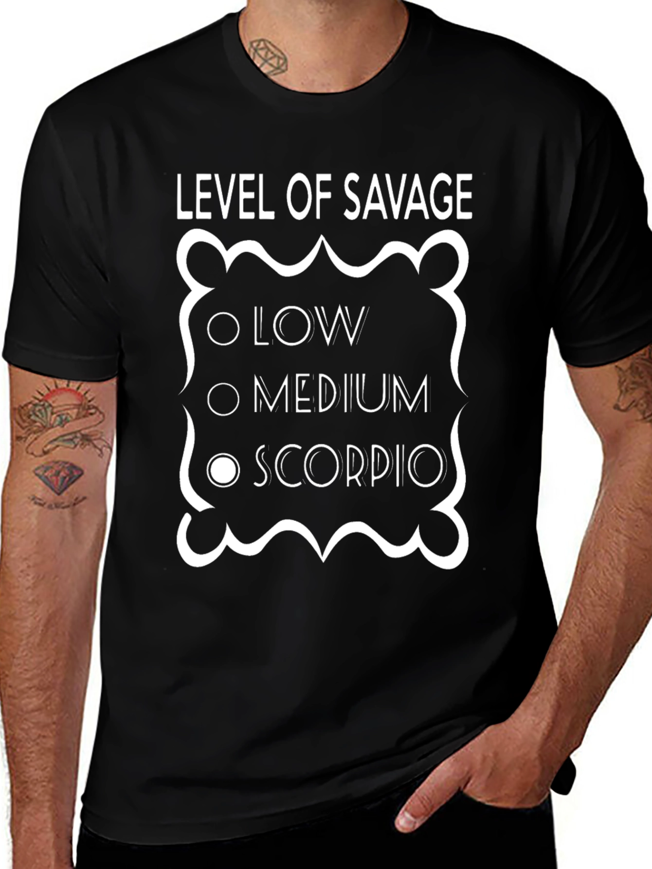 Level of Savage Scorpio Zodiac T-Shirt