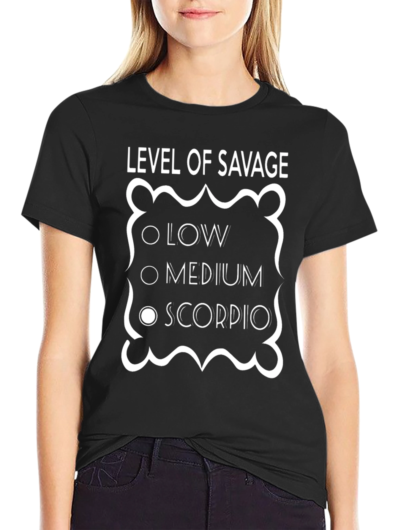 Level of Savage Scorpio Zodiac T-Shirt