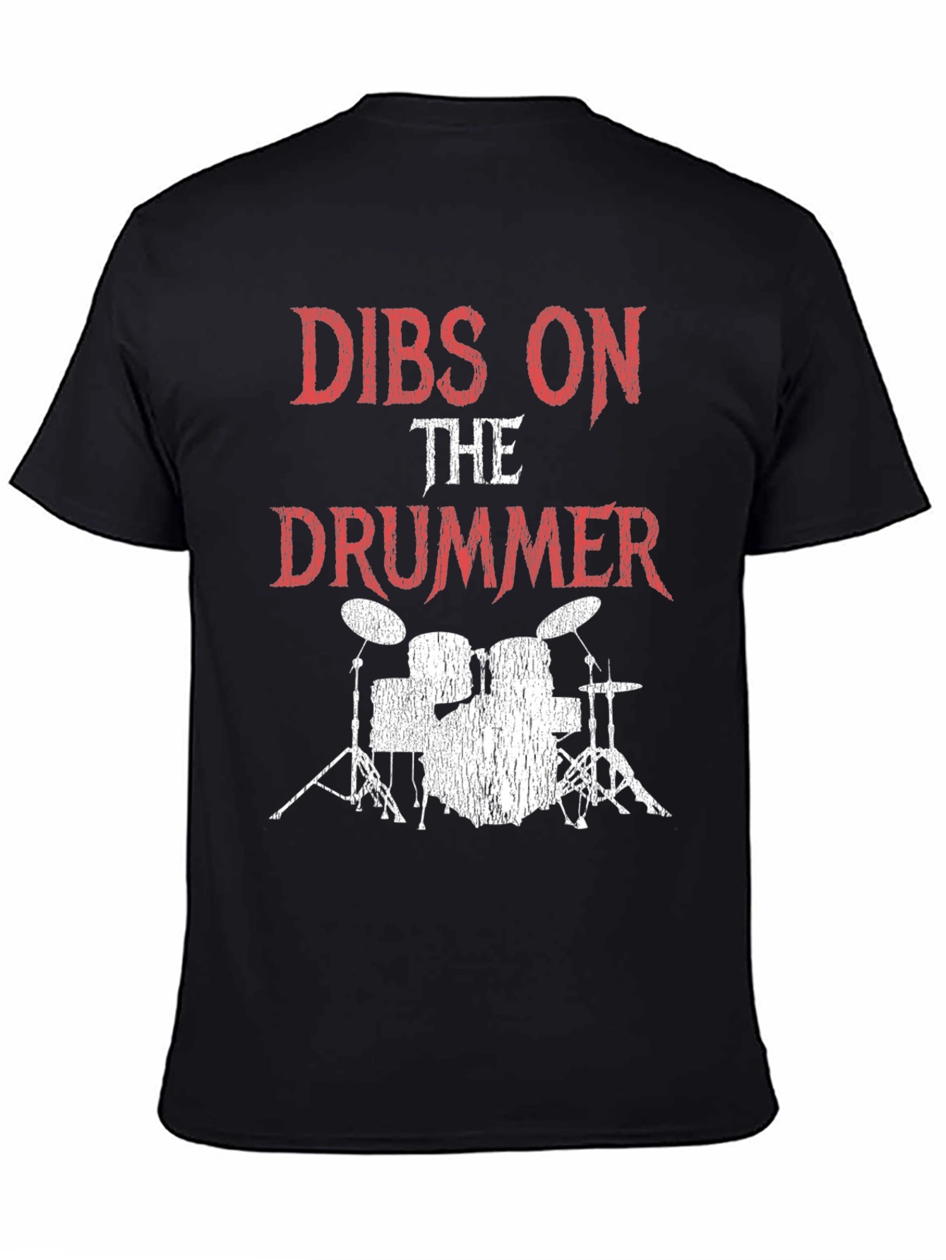 Dibs on the Drummer Graphic Tee - Black