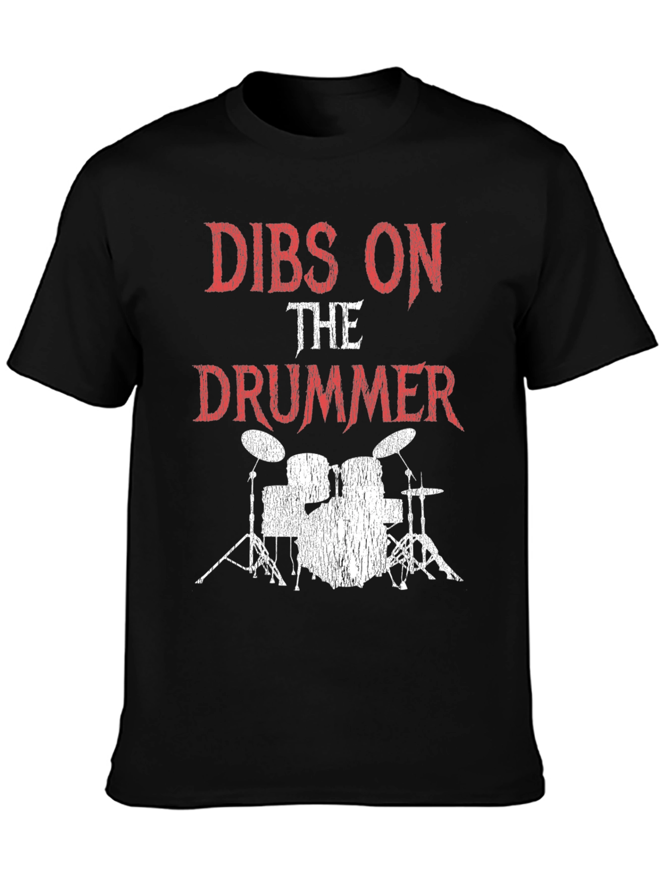 Dibs on the Drummer Graphic Tee - Black