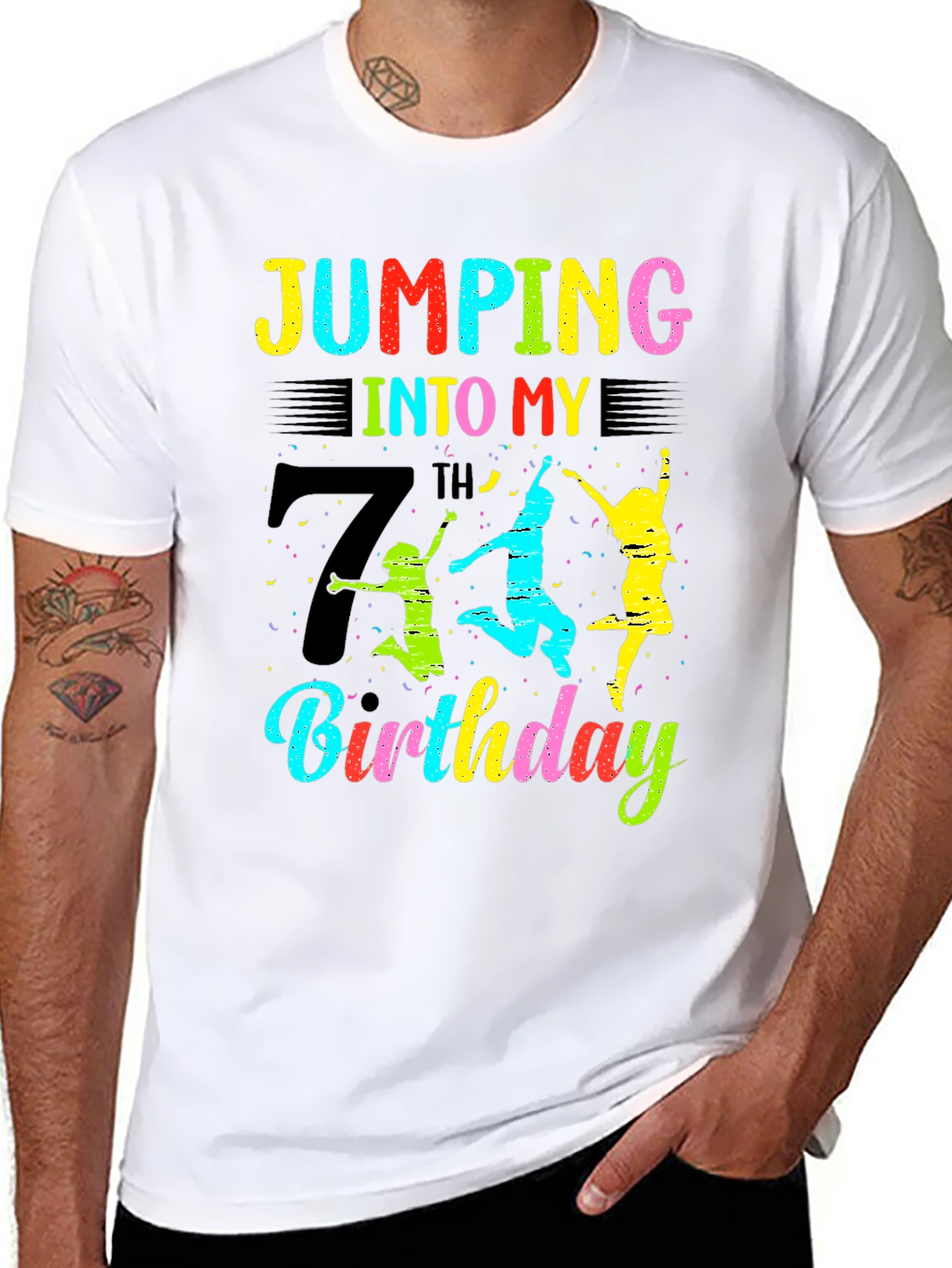 Jumping Into My 7th Birthday T-Shirt