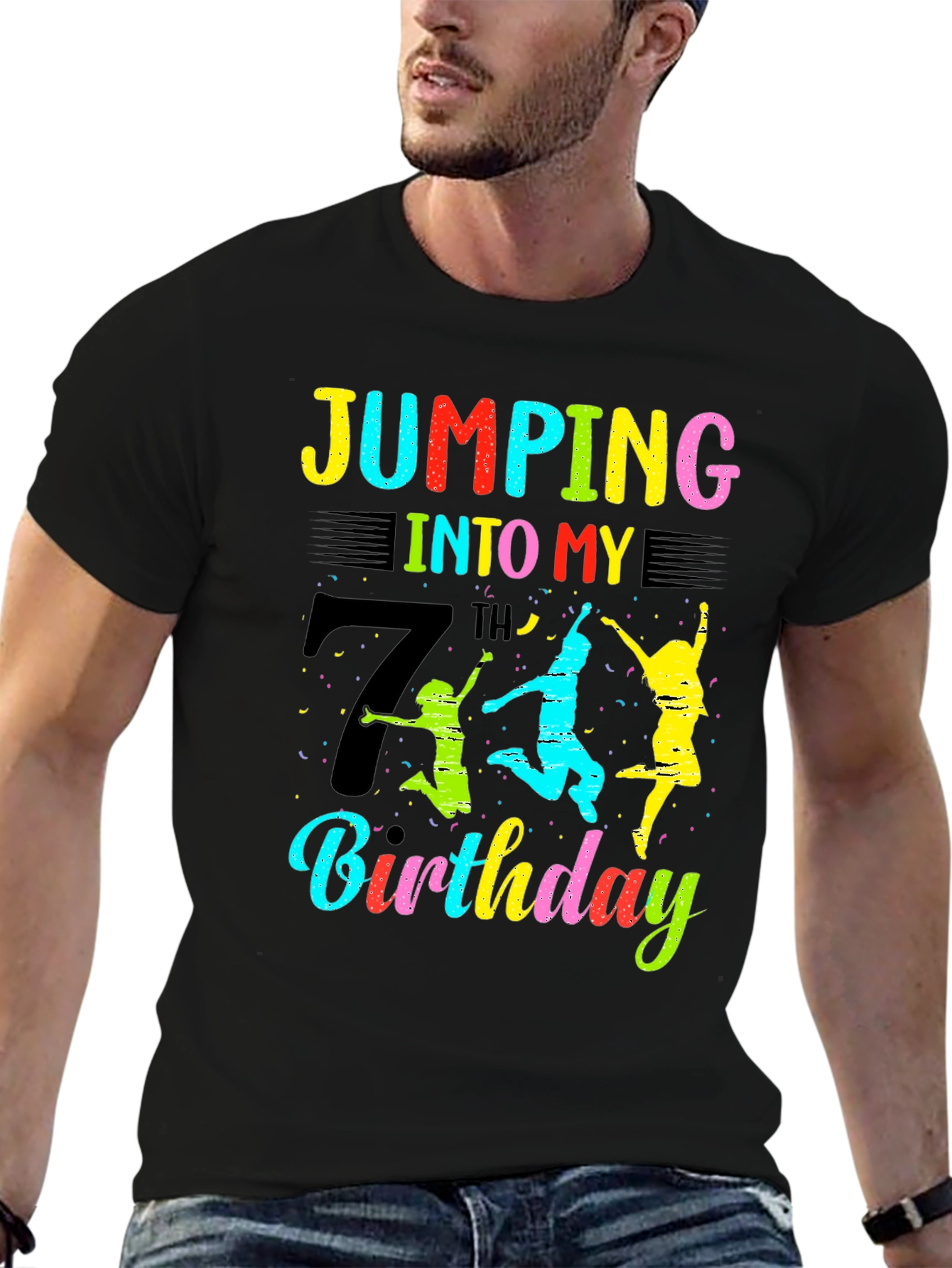 Jumping Into My 7th Birthday T-Shirt