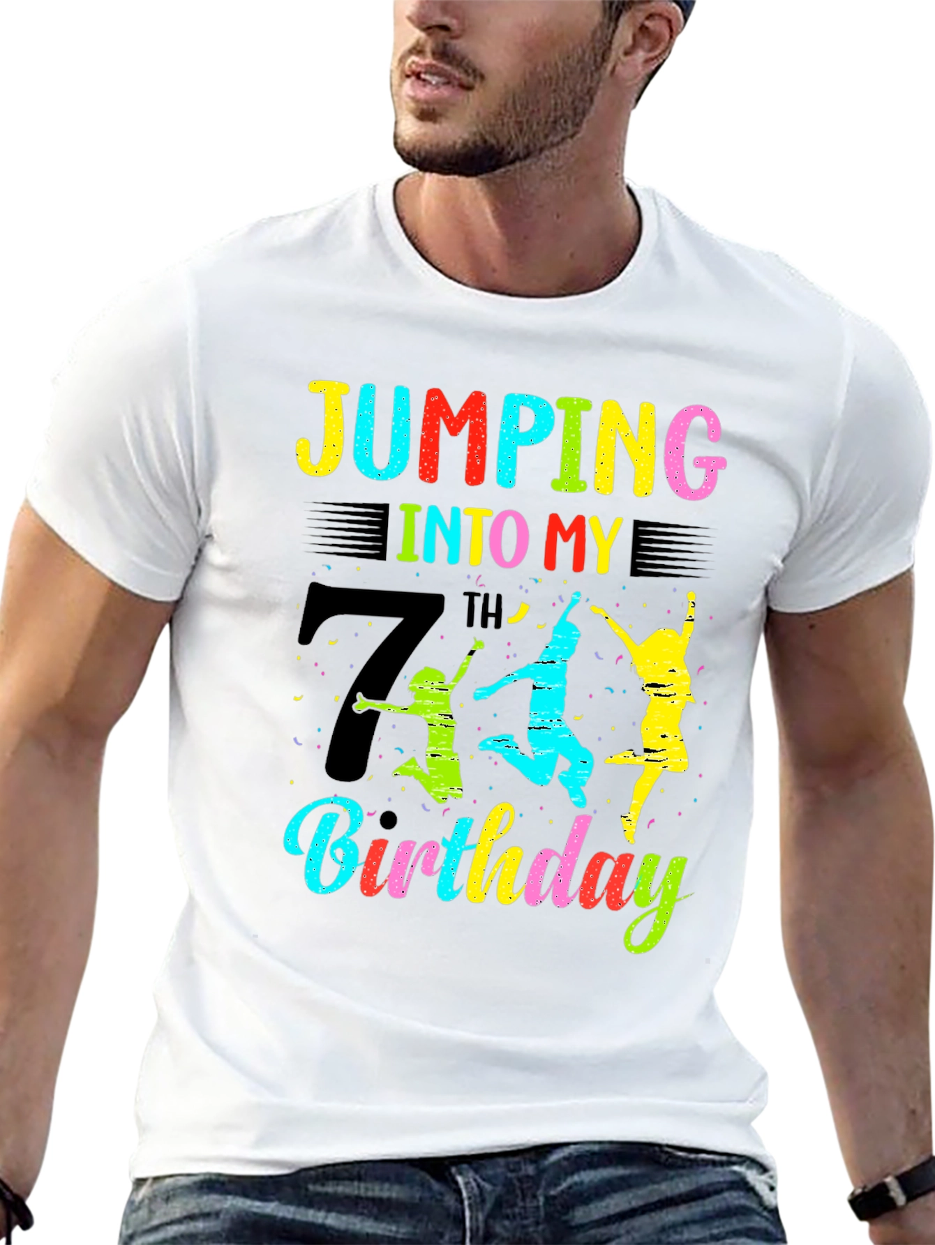 Jumping Into My 7th Birthday T-Shirt