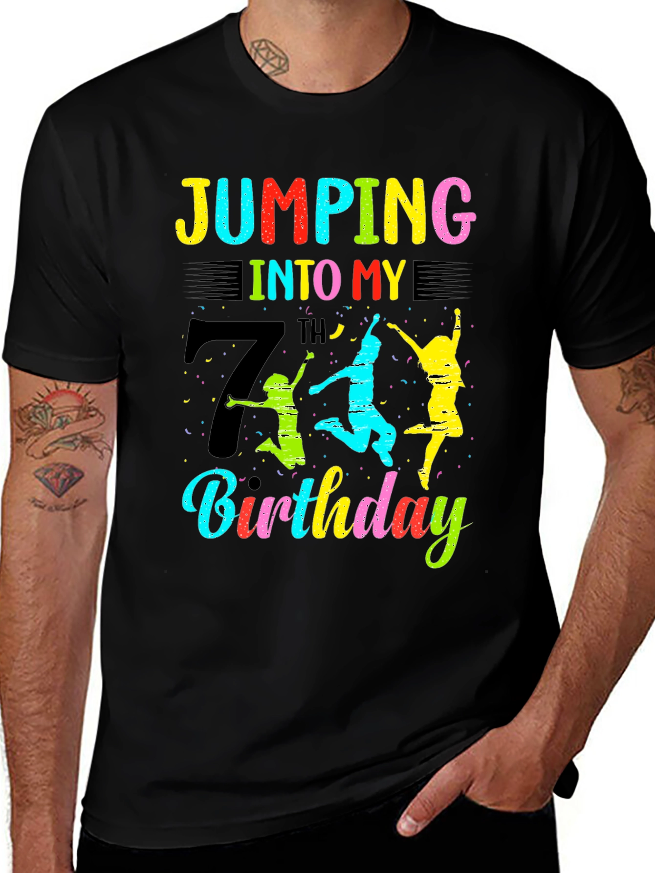 Jumping Into My 7th Birthday T-Shirt