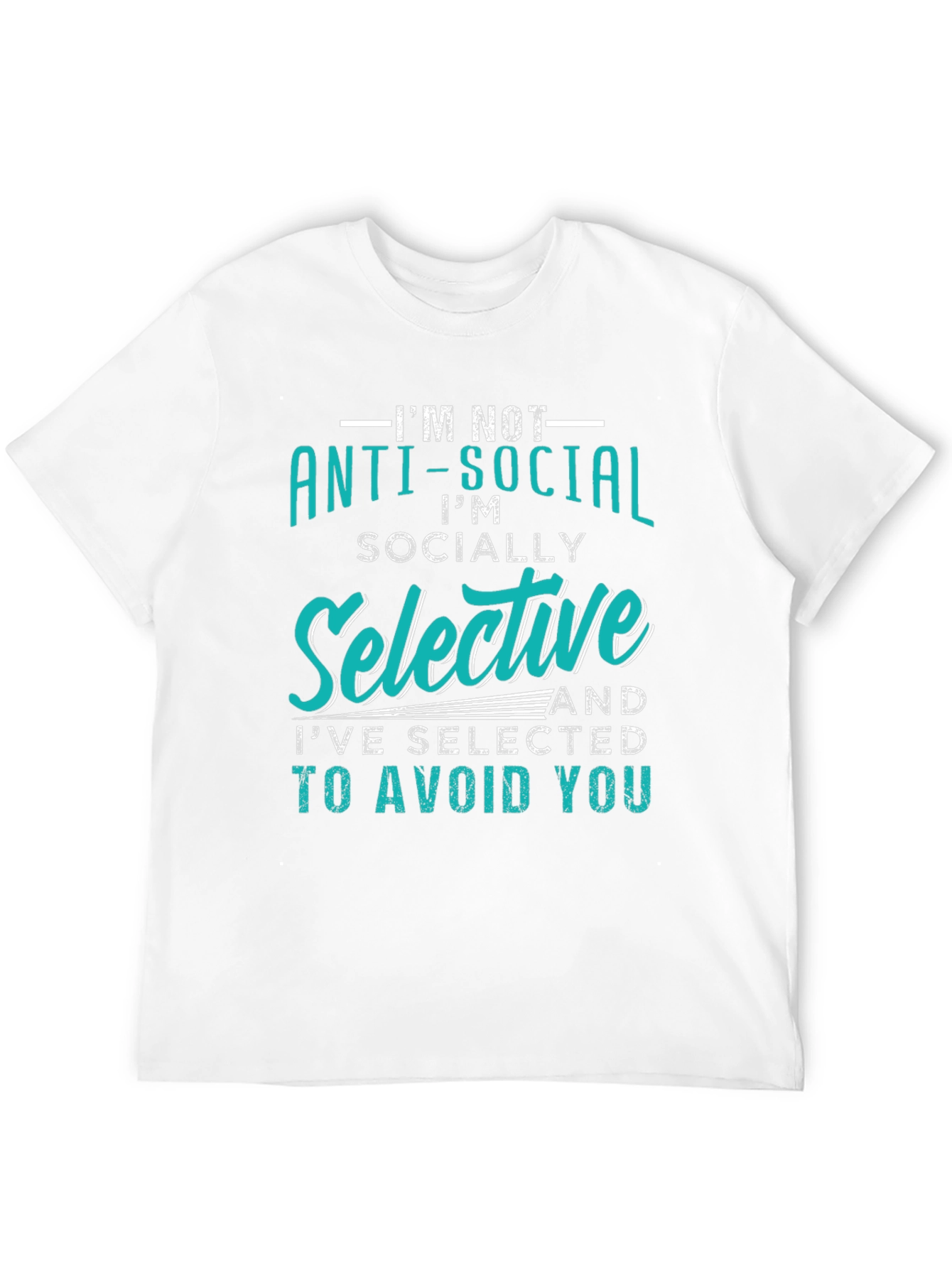 Anti-Social Graphic Tee - Socially Selective T-Shirt