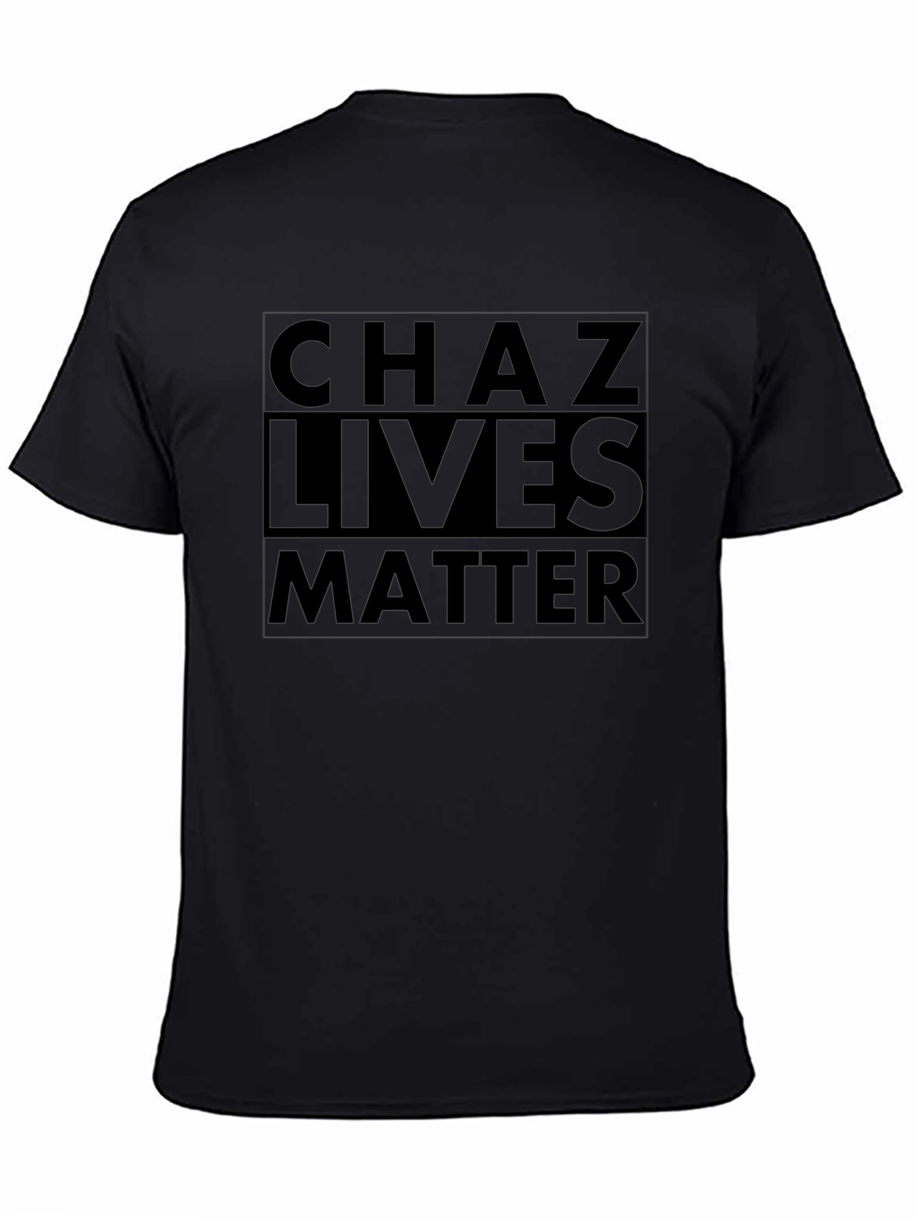 Chaz Lives Matter Black Graphic Tee - Modern Casual