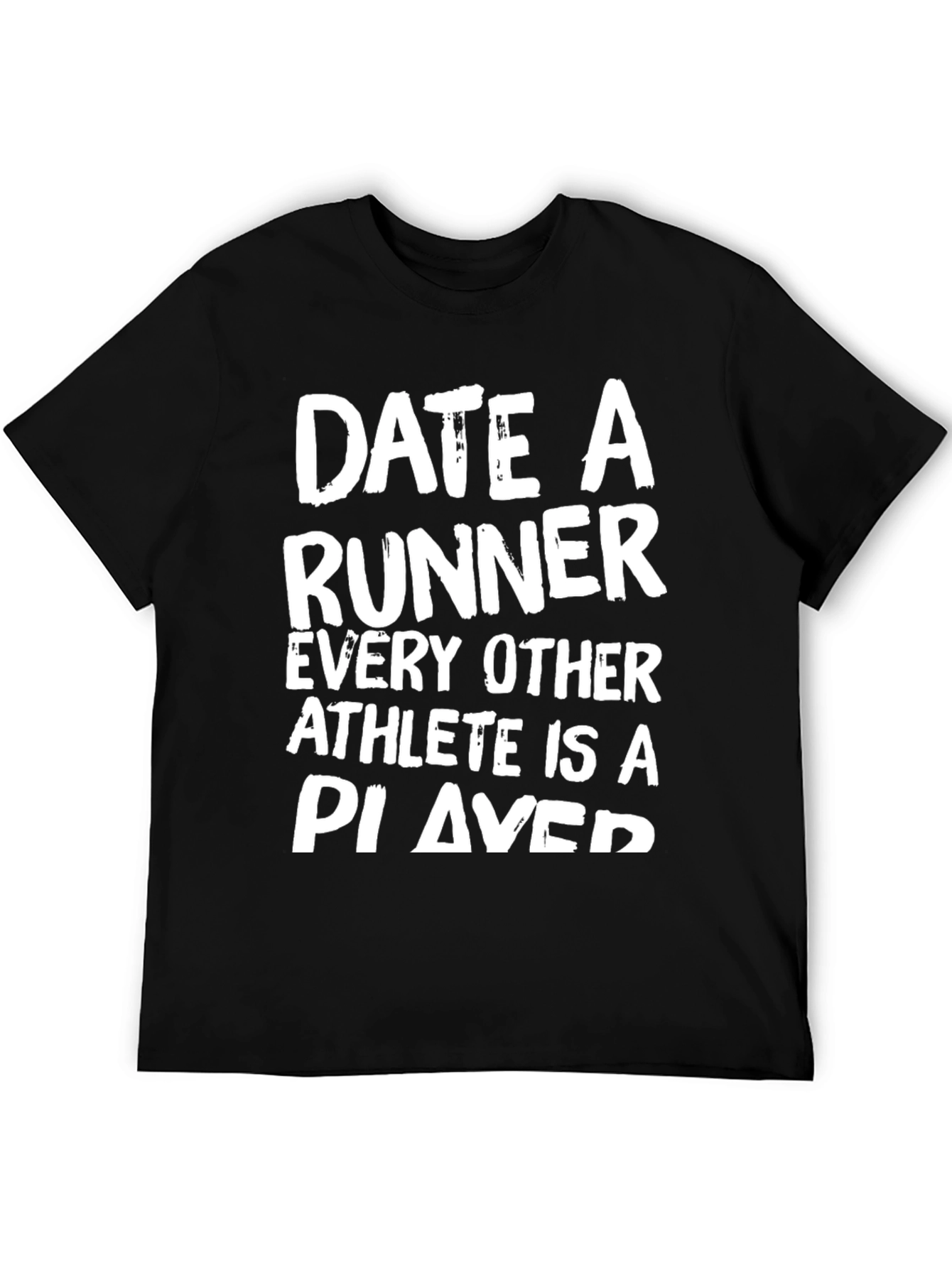 Date a Runner Black Graphic T-Shirt