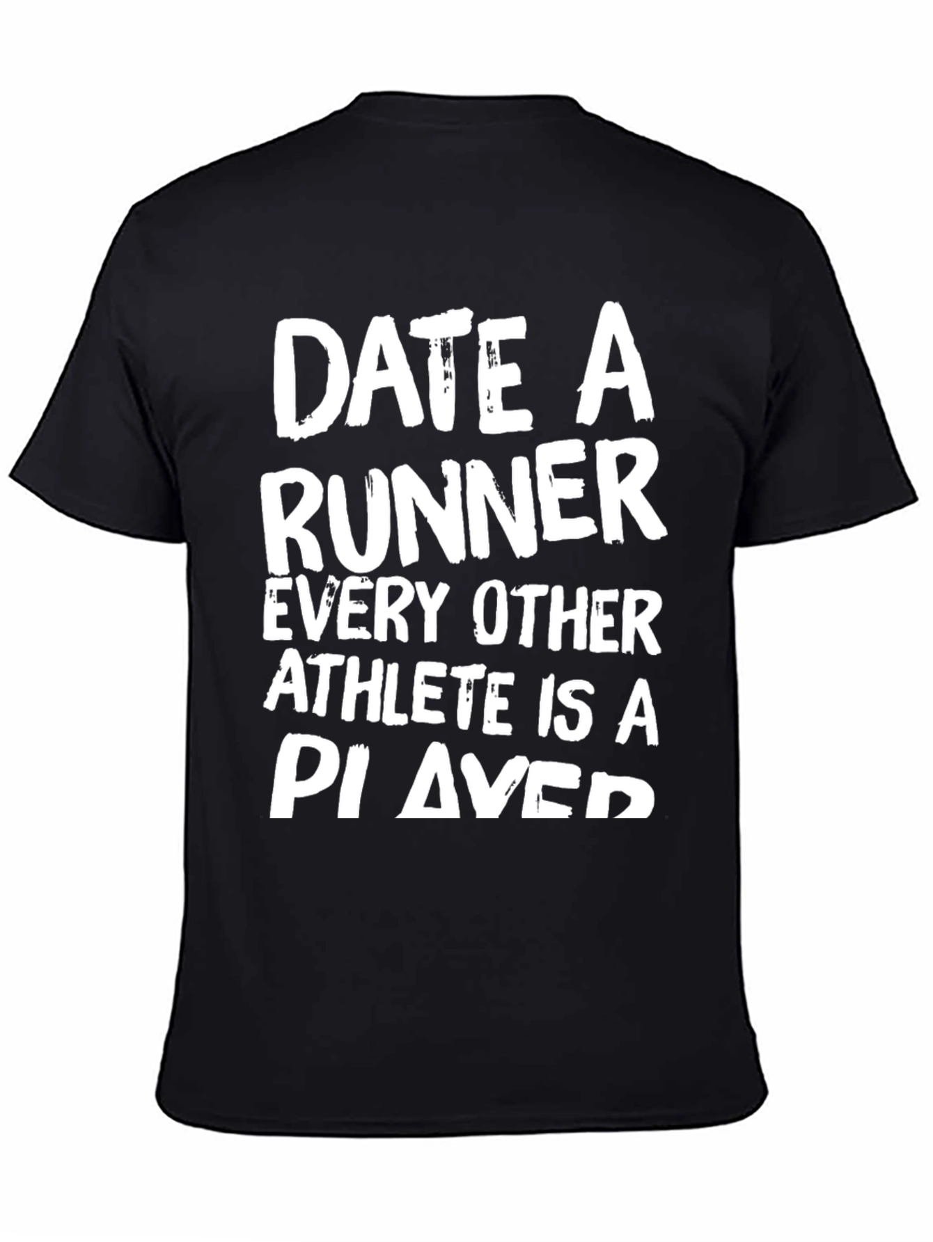 Date a Runner Black Graphic T-Shirt