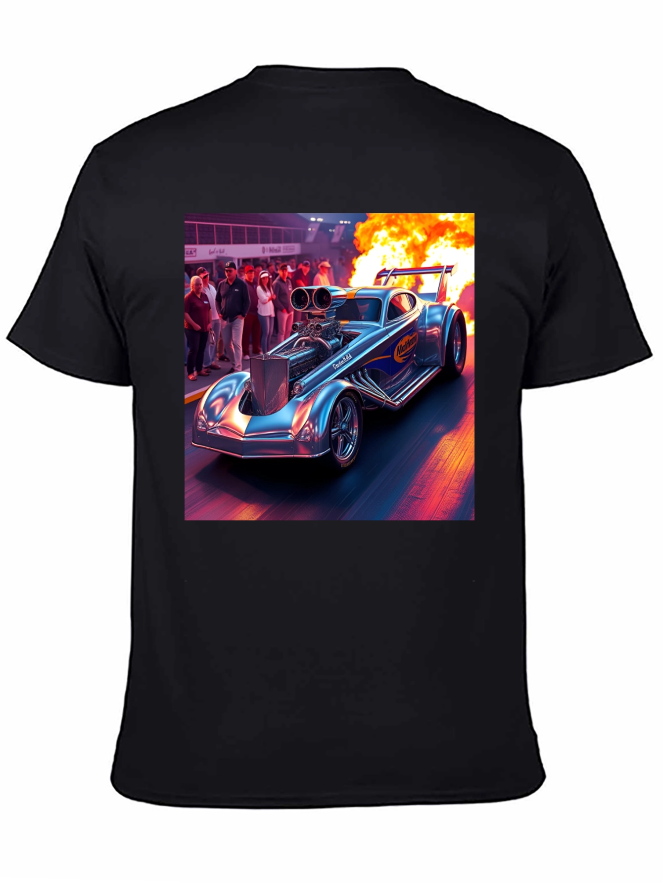 Nitro Funny Car Graphic Tee - Burn Rubber!