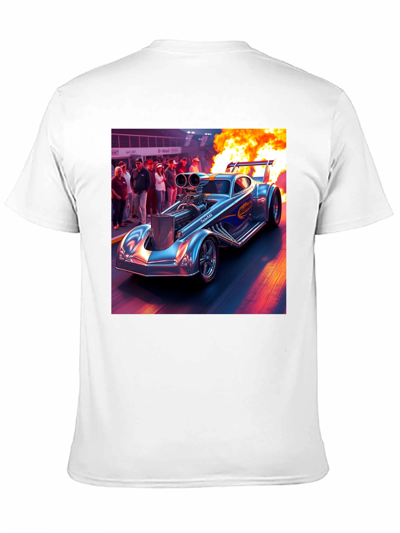 Nitro Funny Car Graphic Tee - Burn Rubber!