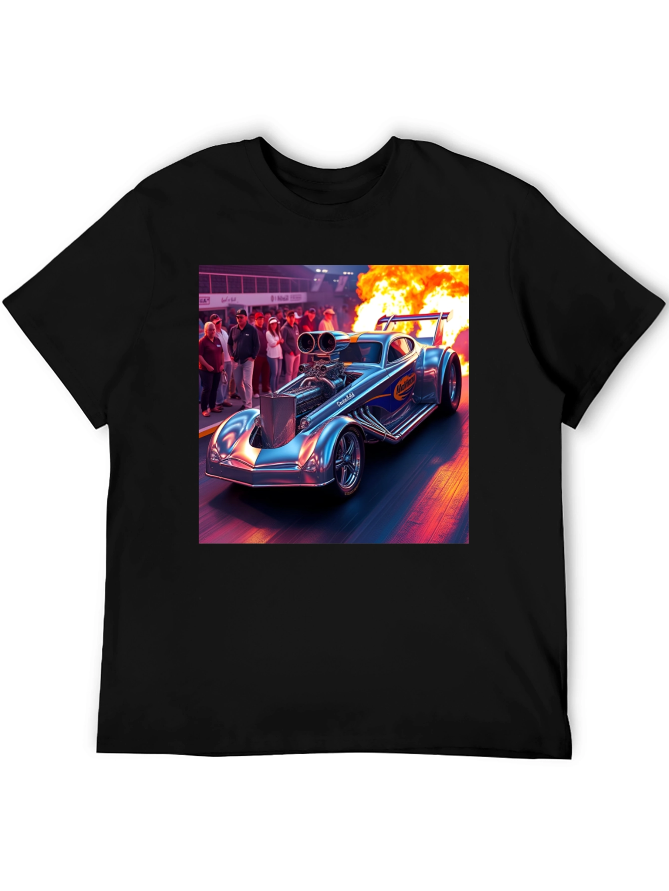 Nitro Funny Car Graphic Tee - Burn Rubber!