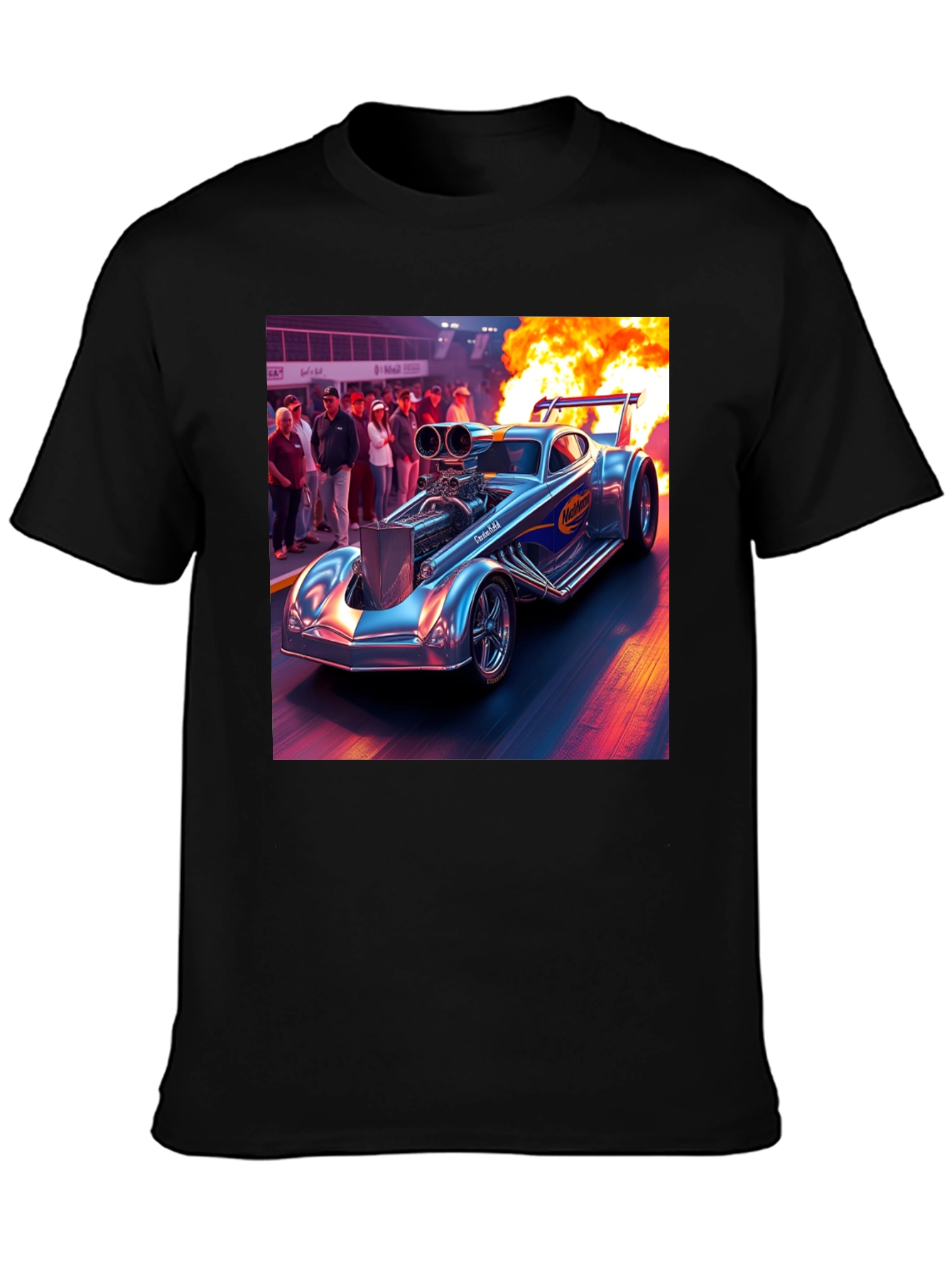 Nitro Funny Car Graphic Tee - Burn Rubber!