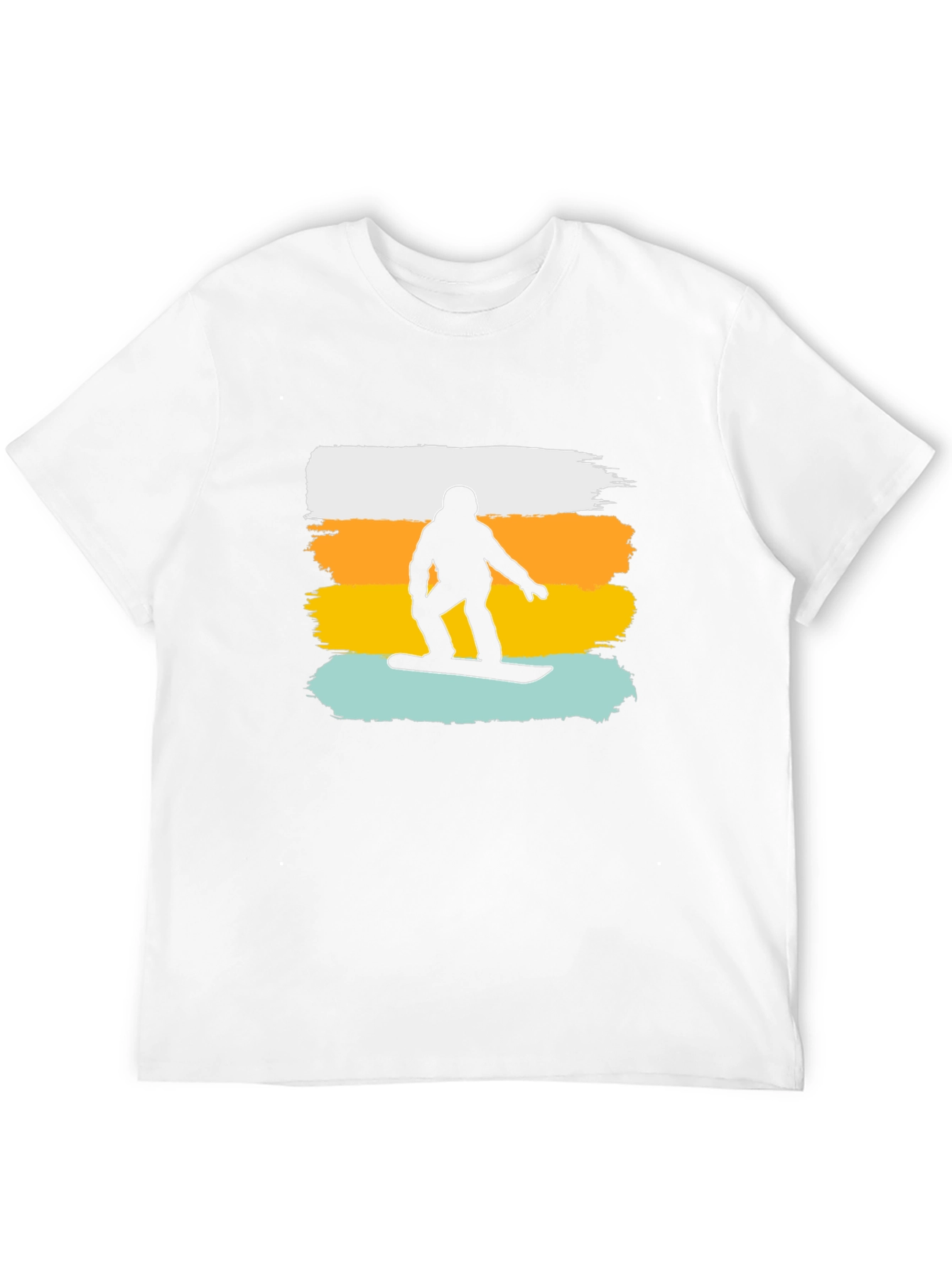 Snowboarder Graphic Tee - Black Casual Shirt