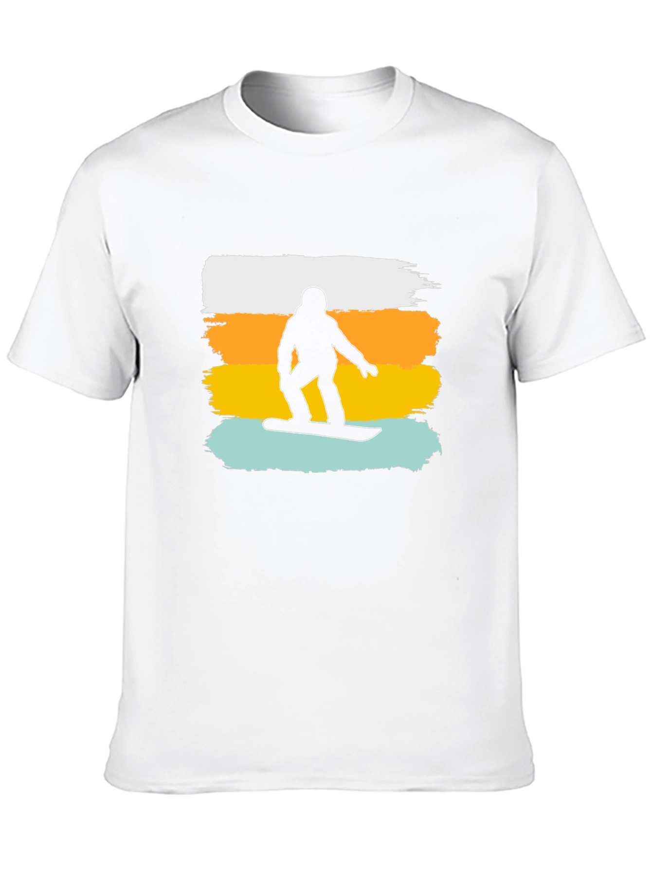 Snowboarder Graphic Tee - Black Casual Shirt