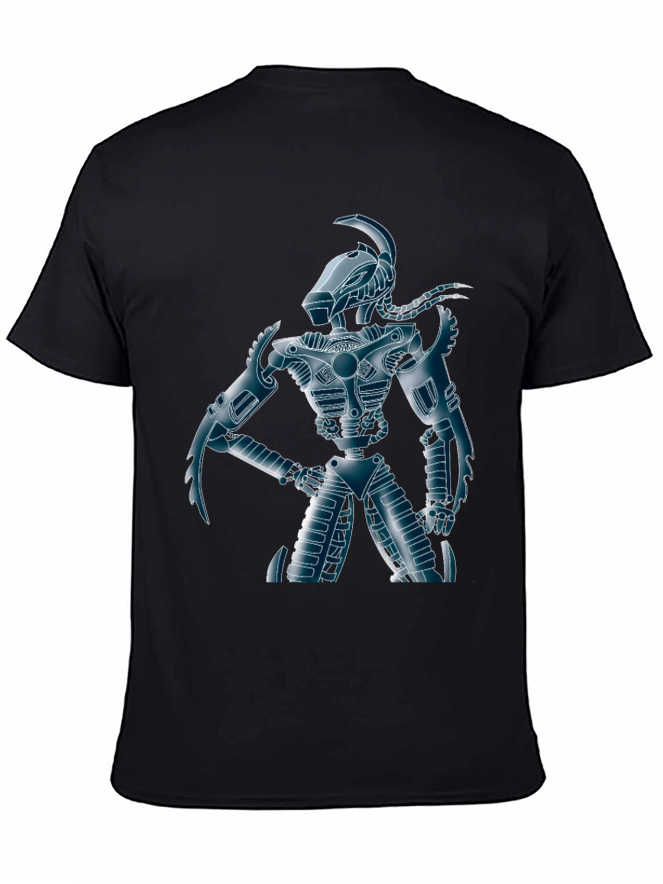 Robot Warrior Graphic Tee - Sci-Fi Style