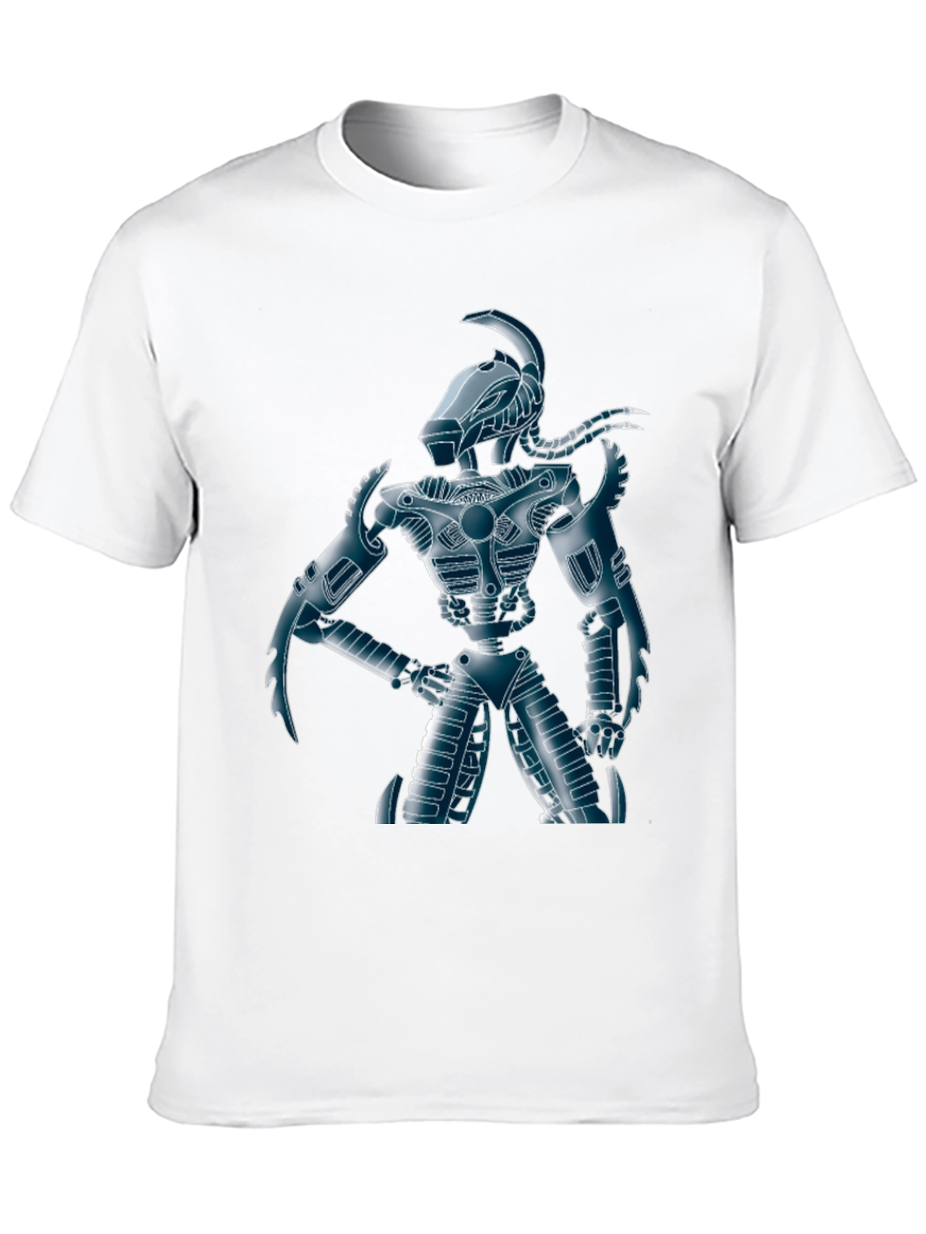 Robot Warrior Graphic Tee - Sci-Fi Style