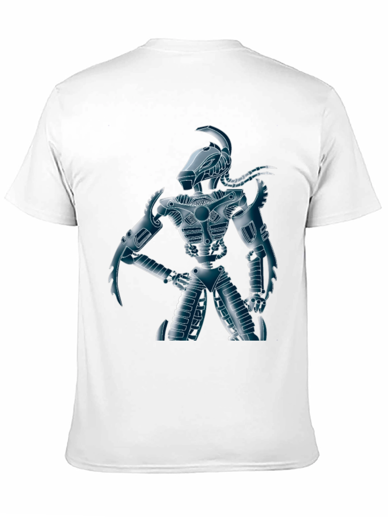 Robot Warrior Graphic Tee - Sci-Fi Style