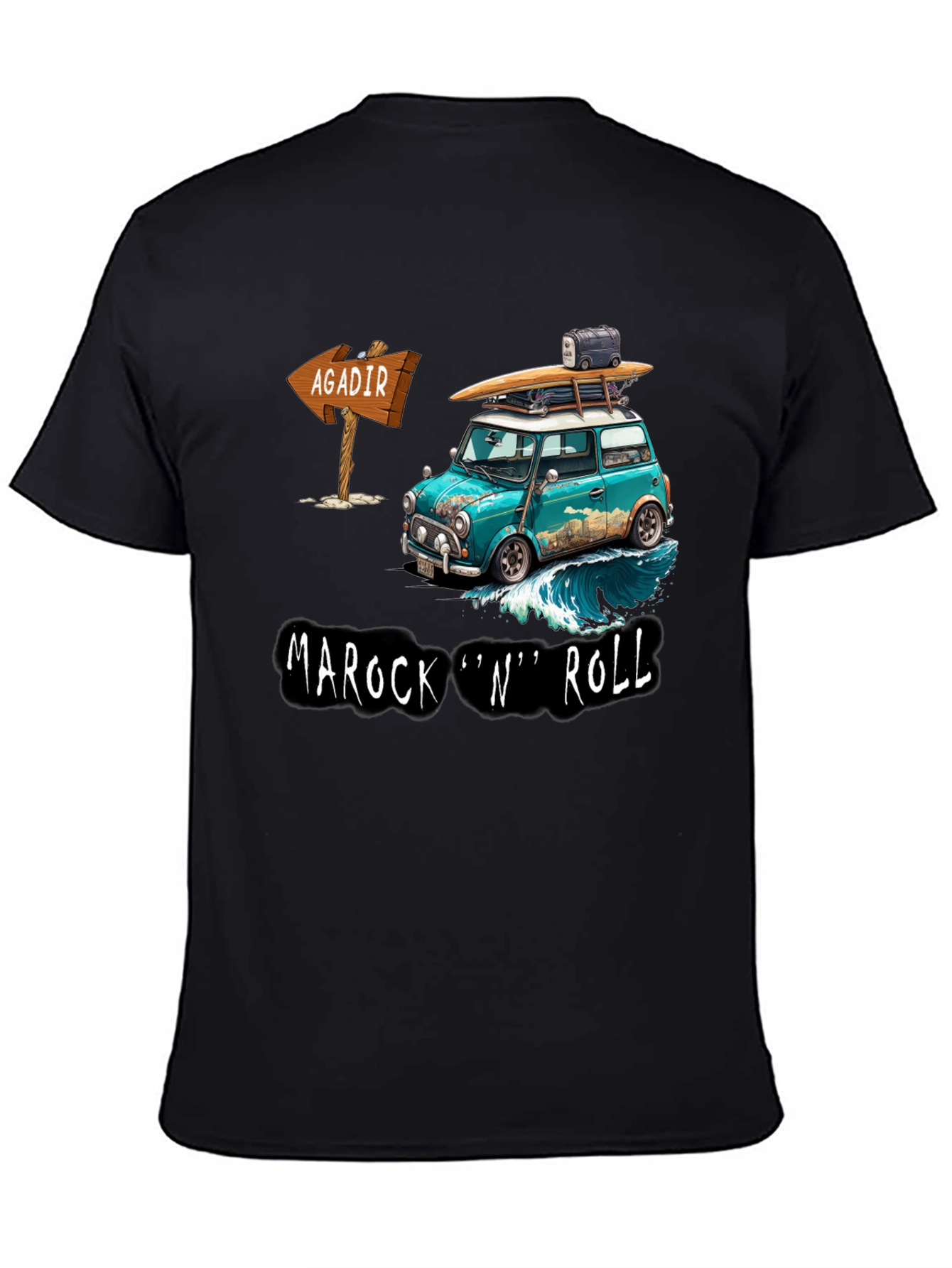 Marock N Roll Surfing Adventure Tee