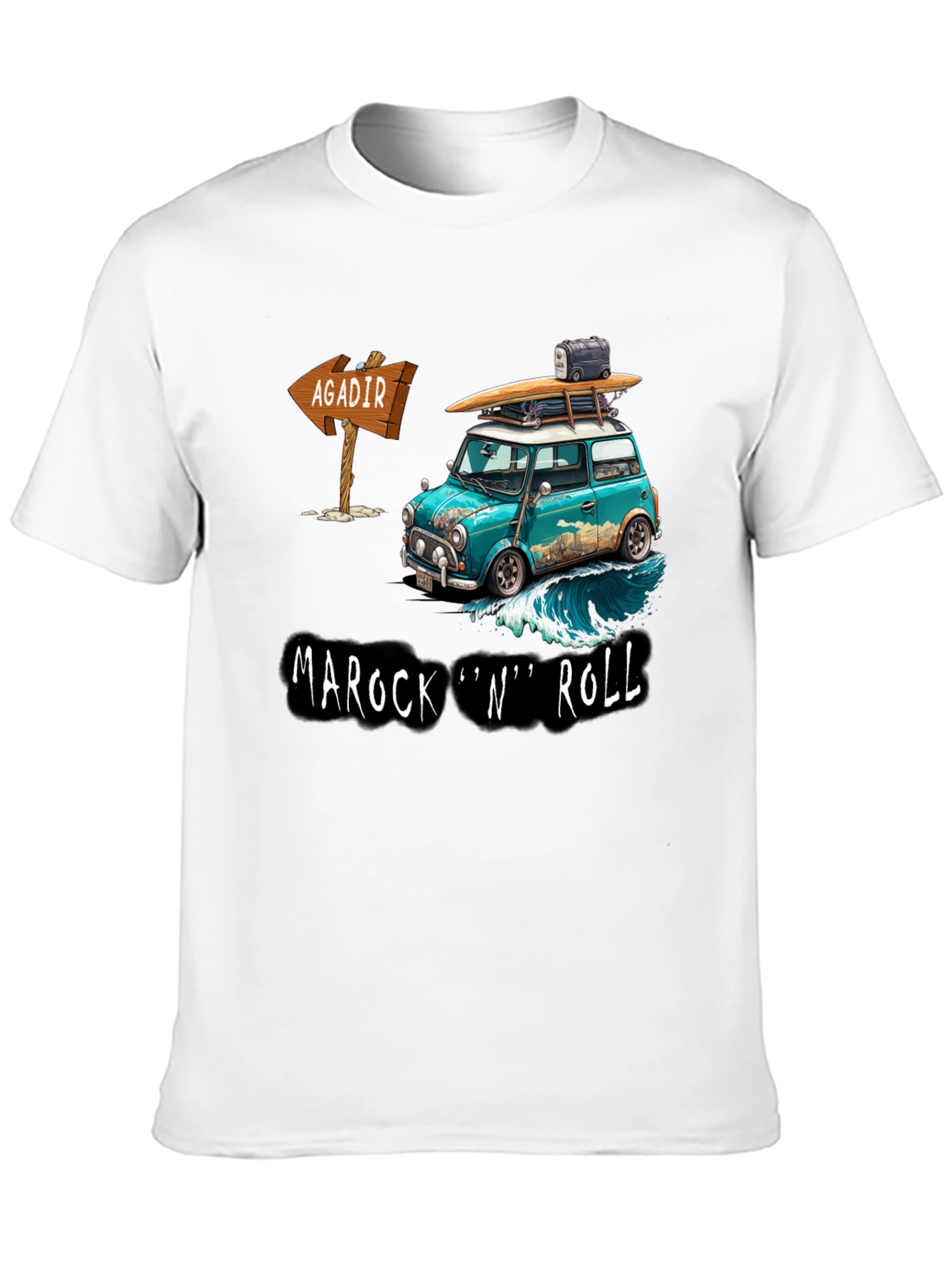Marock N Roll Surfing Adventure Tee