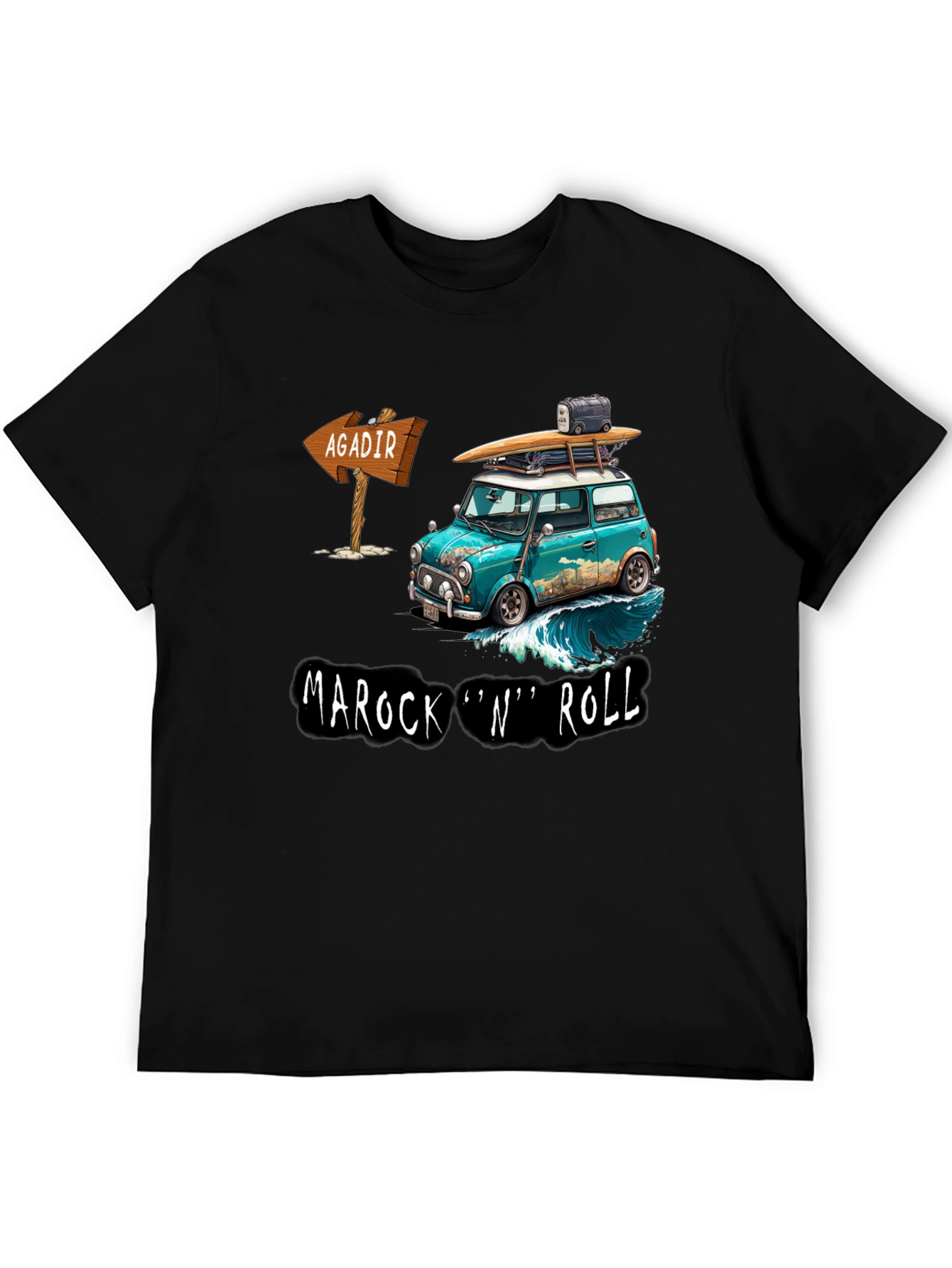 Marock N Roll Surfing Adventure Tee