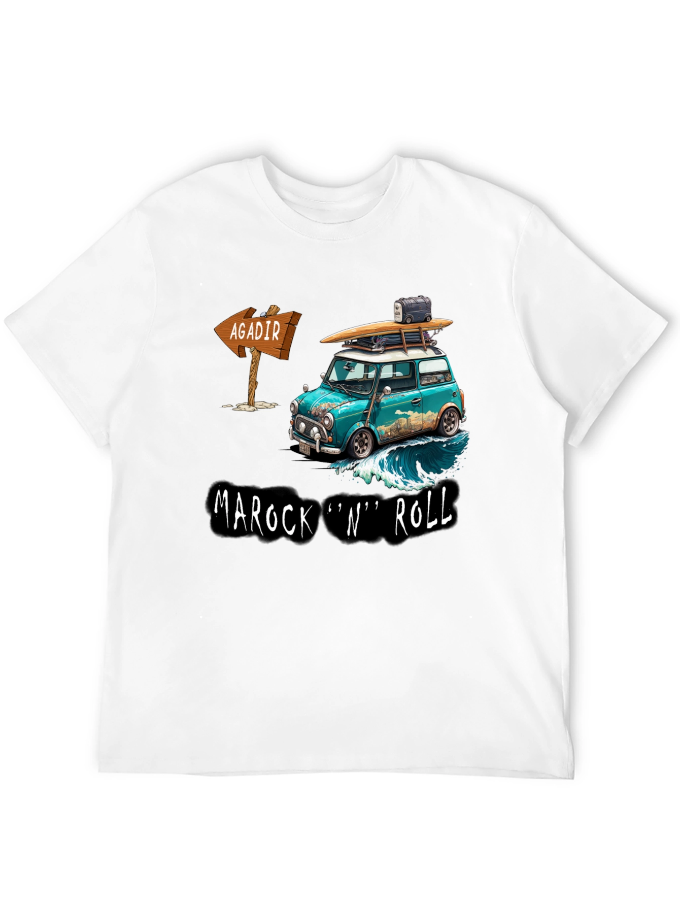 Marock N Roll Surfing Adventure Tee