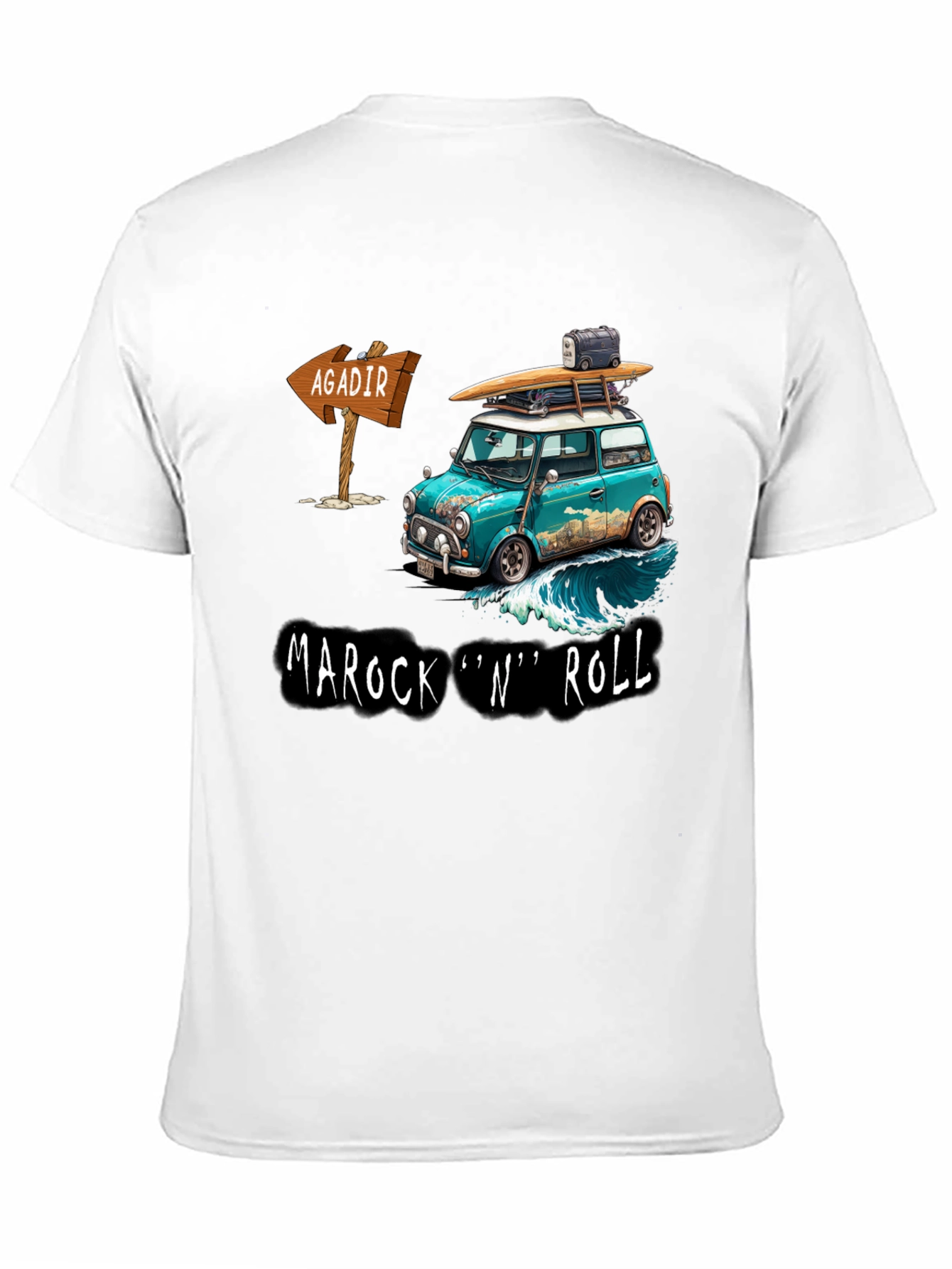 Marock N Roll Surfing Adventure Tee