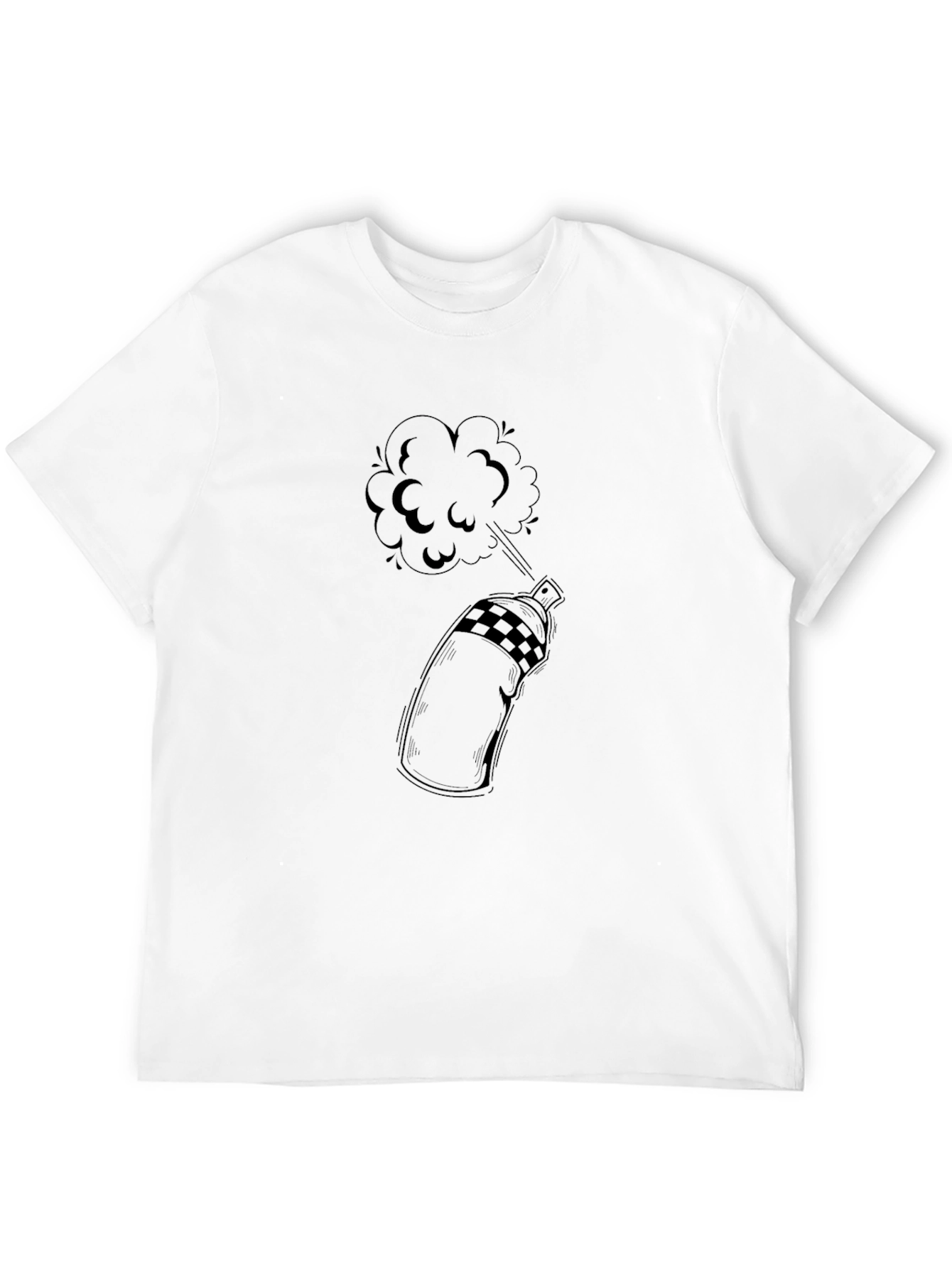 Cool Graphic Tee - Spray Paint Design