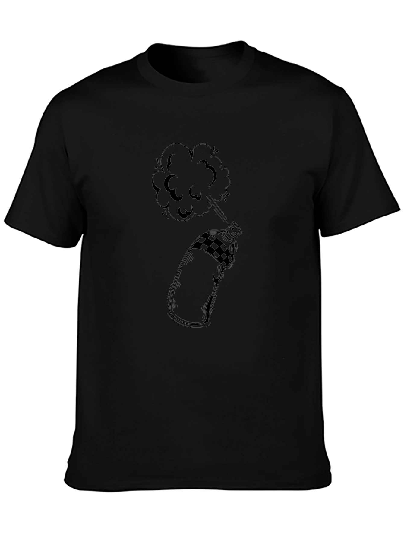 Cool Graphic Tee - Spray Paint Design