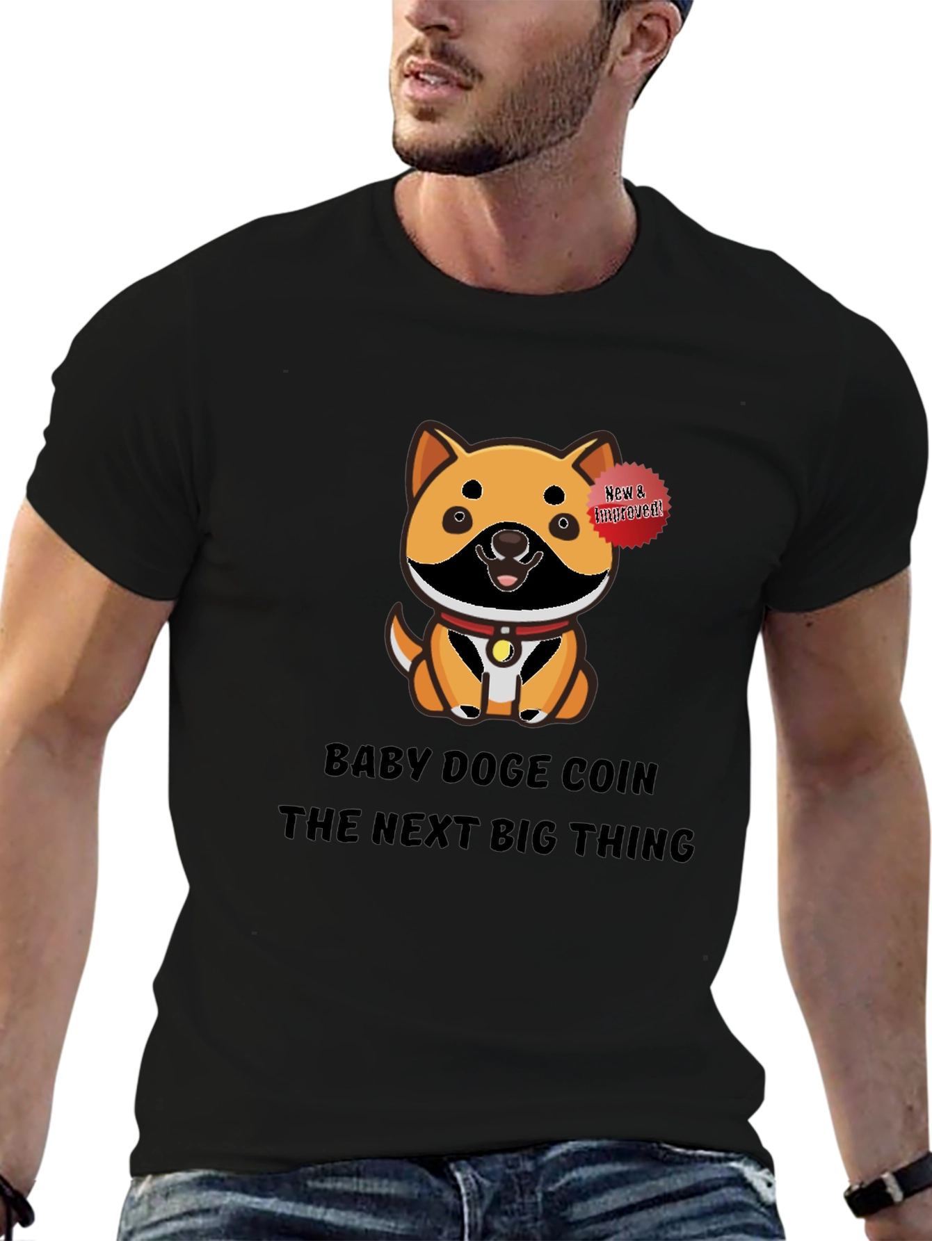 Baby Doge Coin Black T-Shirt - Next Big Thing