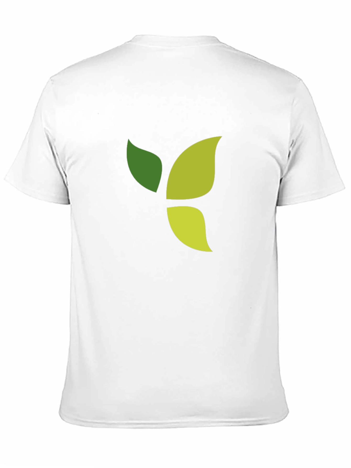 Green Leaf Graphic Black T-Shirt