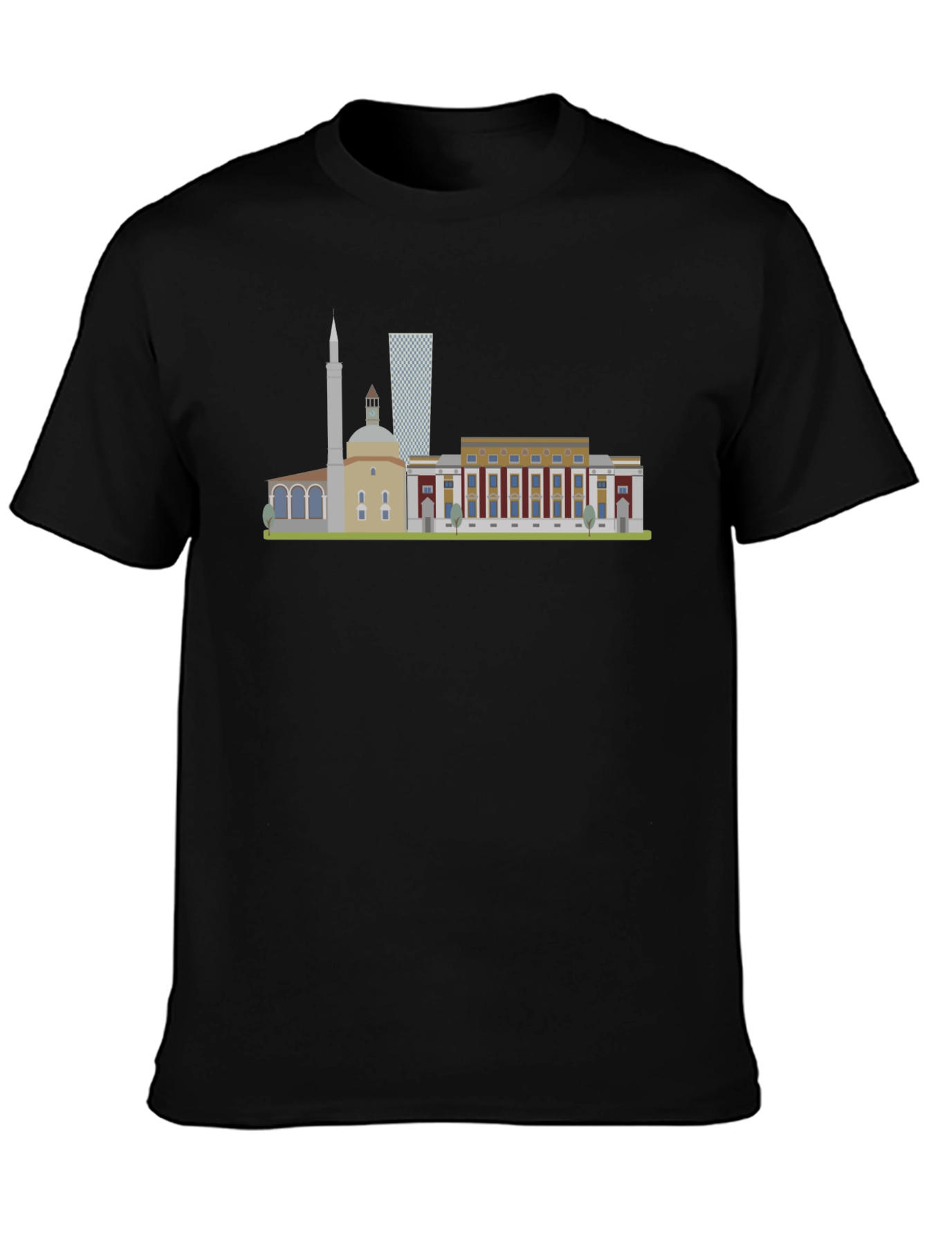 Tirana Albania Skyline Graphic T-Shirt