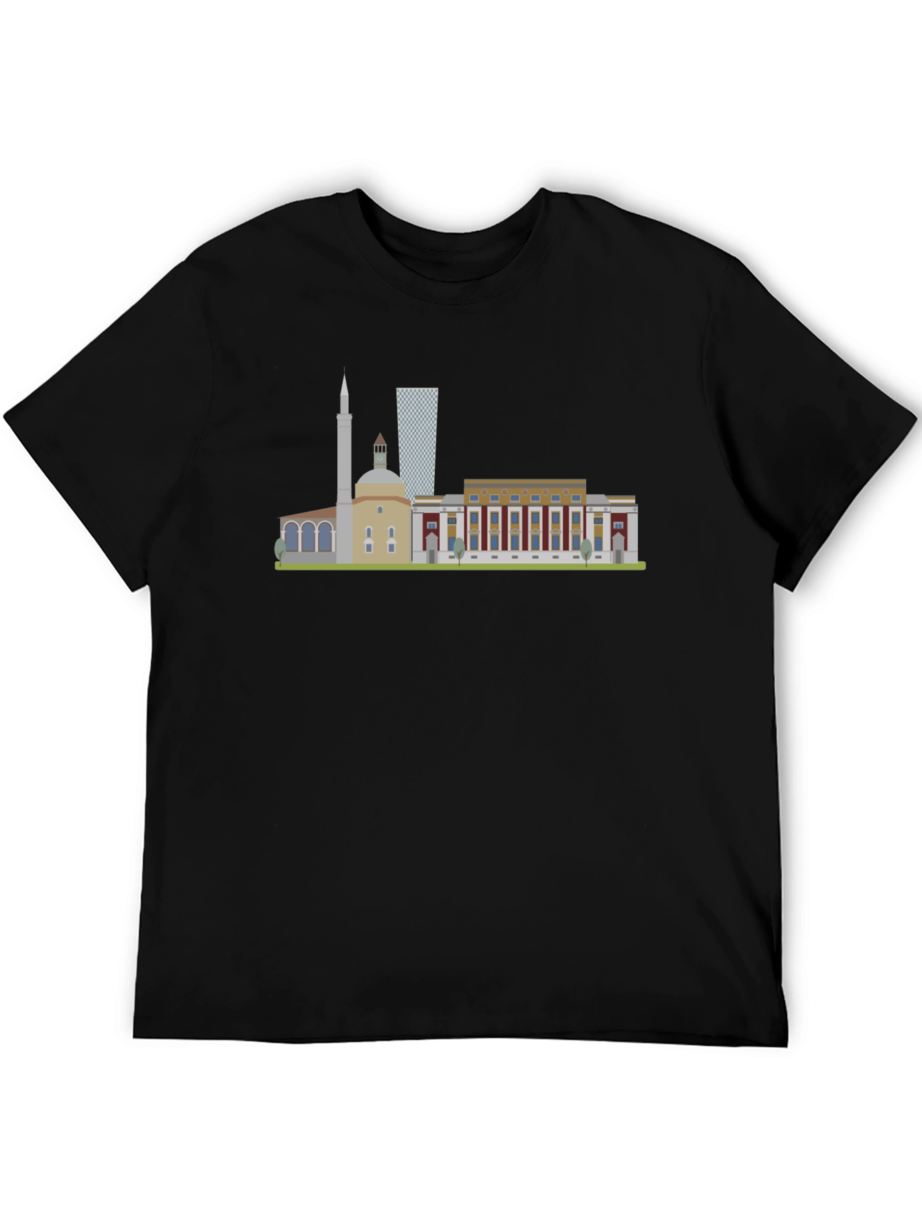 Tirana Albania Skyline Graphic T-Shirt