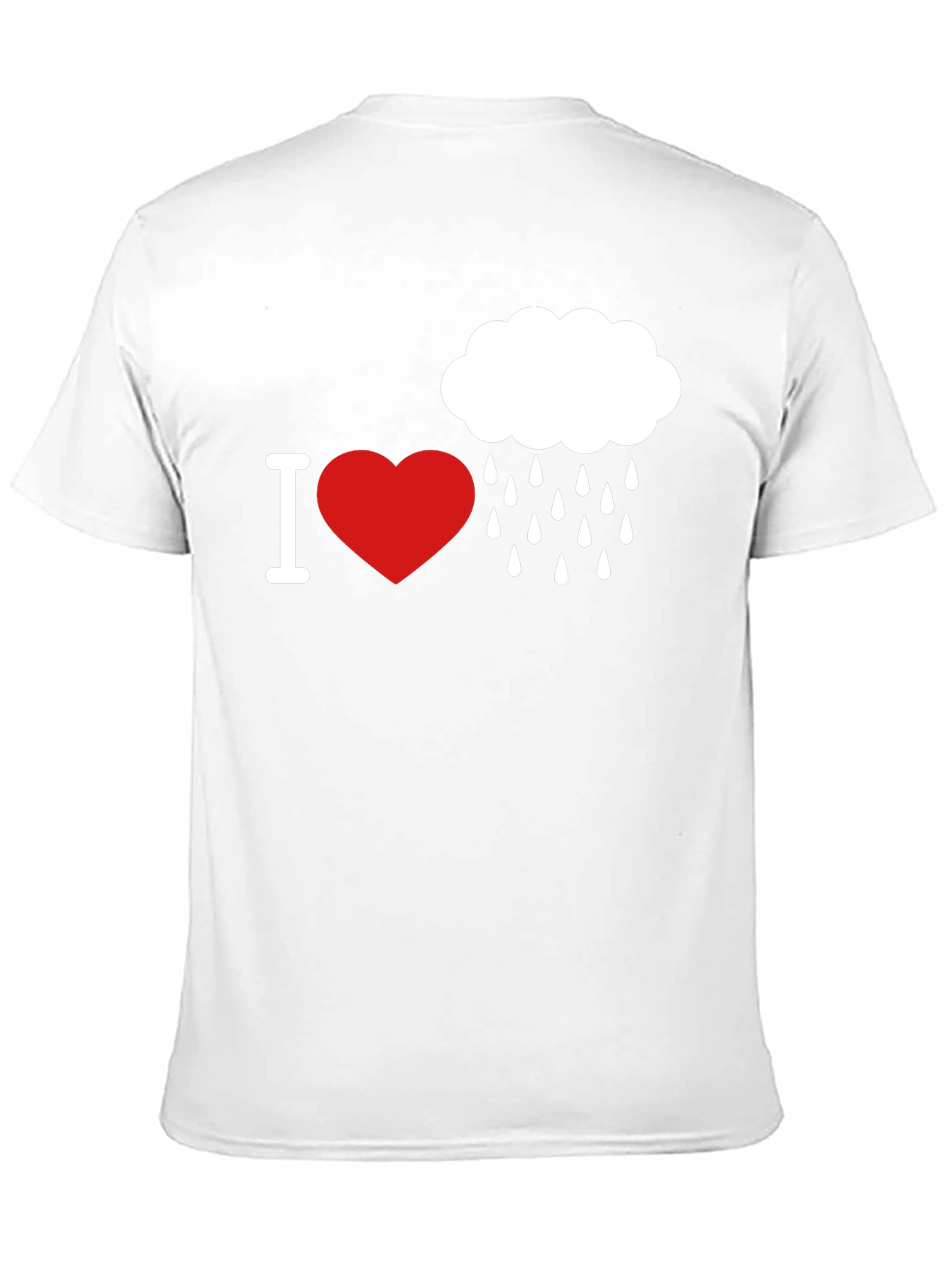 I Heart Rain T-Shirt - Black Graphic Tee