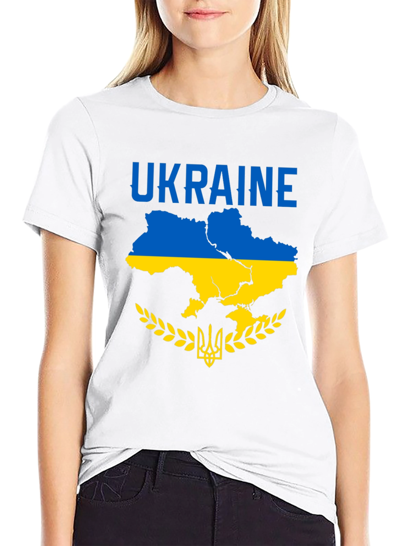 Ukraine Map T-Shirt - Black Unisex Tee