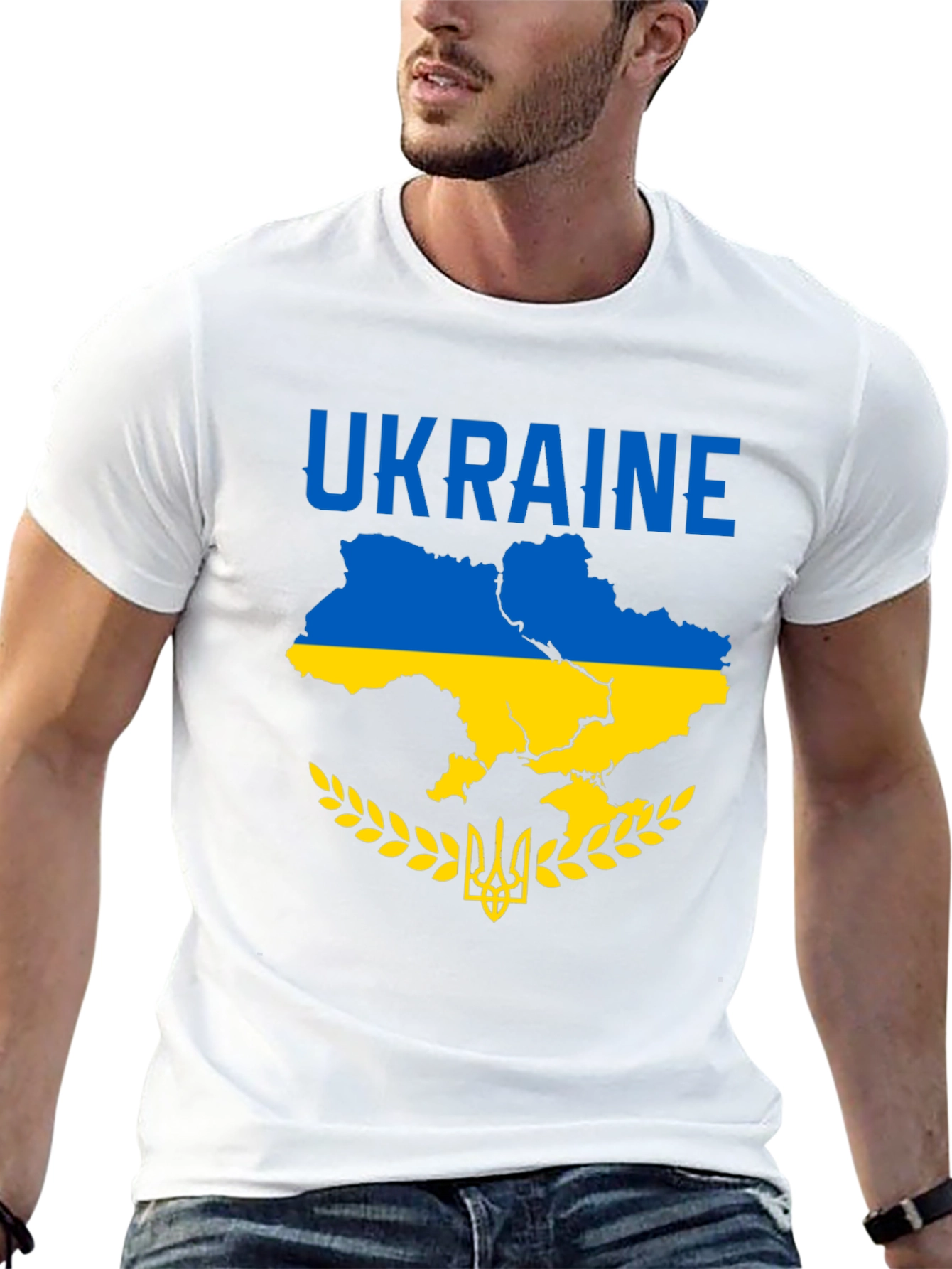 Ukraine Map T-Shirt - Black Unisex Tee