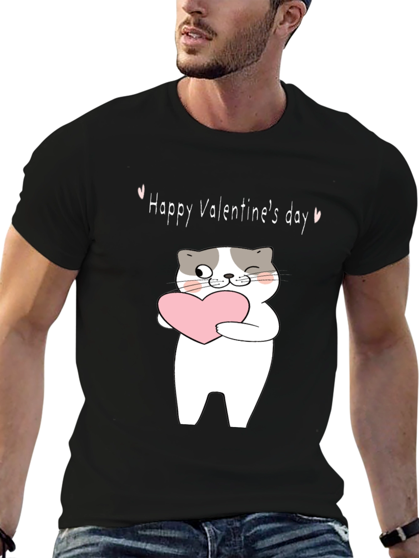 Happy Valentines Day Cat T-Shirt