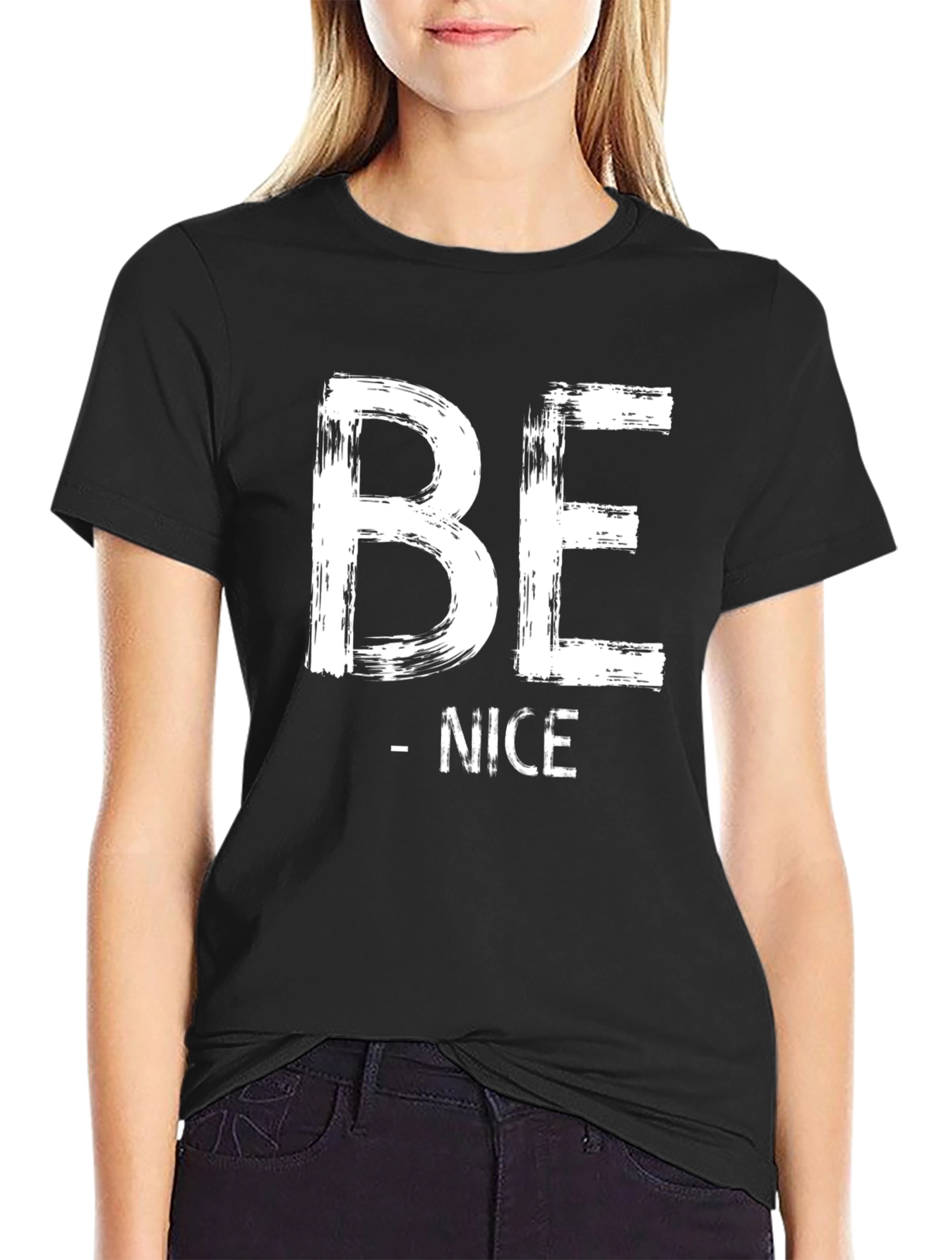Be Nice Graphic Tee - Stylish Casual Cotton T-Shirt
