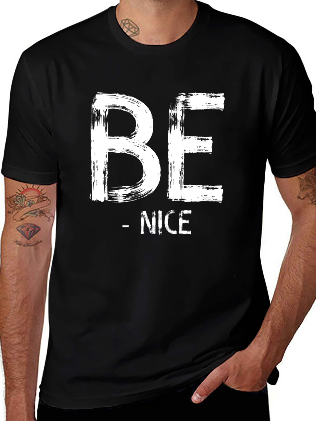 Be Nice Graphic Tee - Stylish Casual Cotton T-Shirt