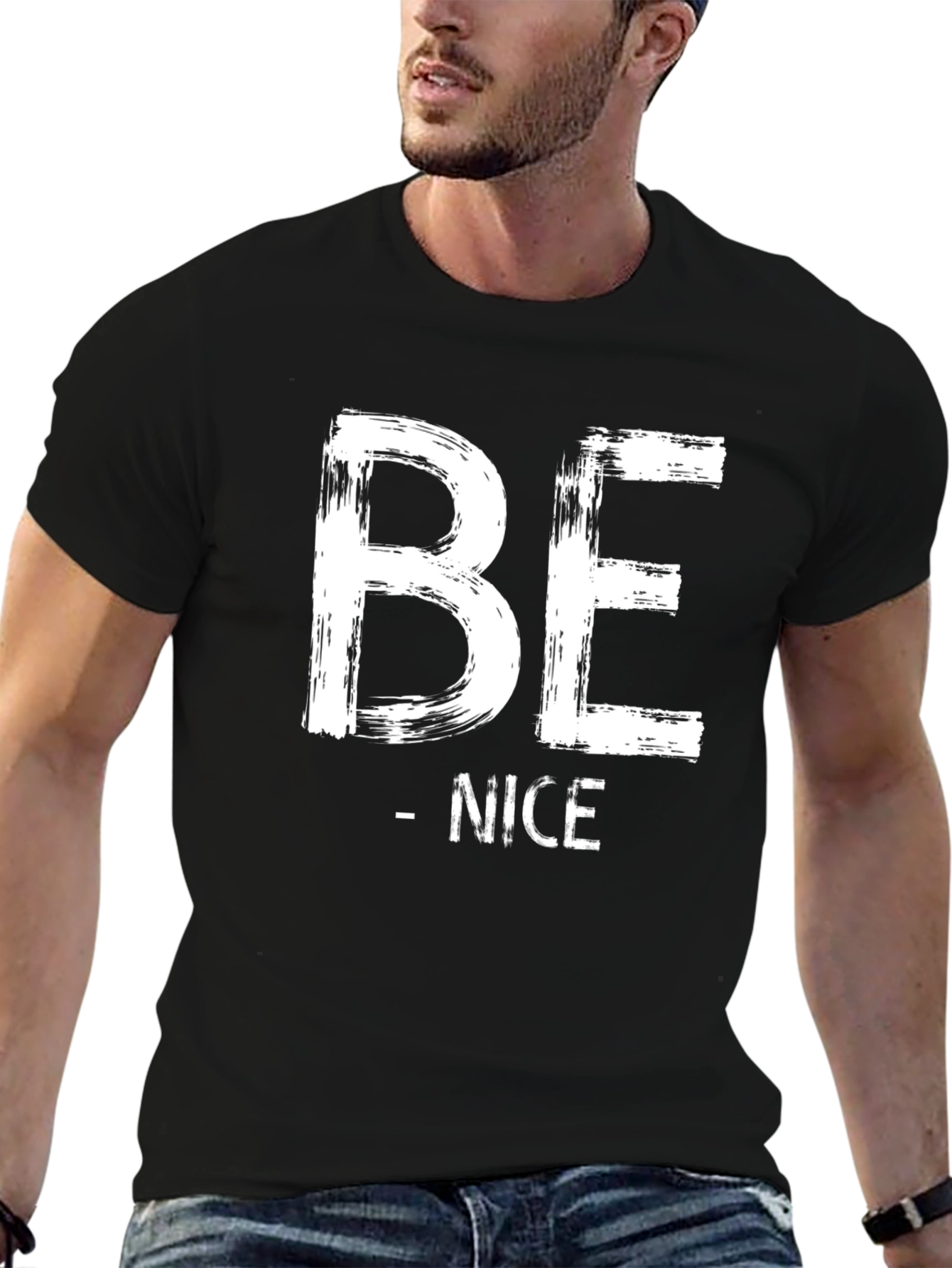 Be Nice Graphic Tee - Stylish Casual Cotton T-Shirt